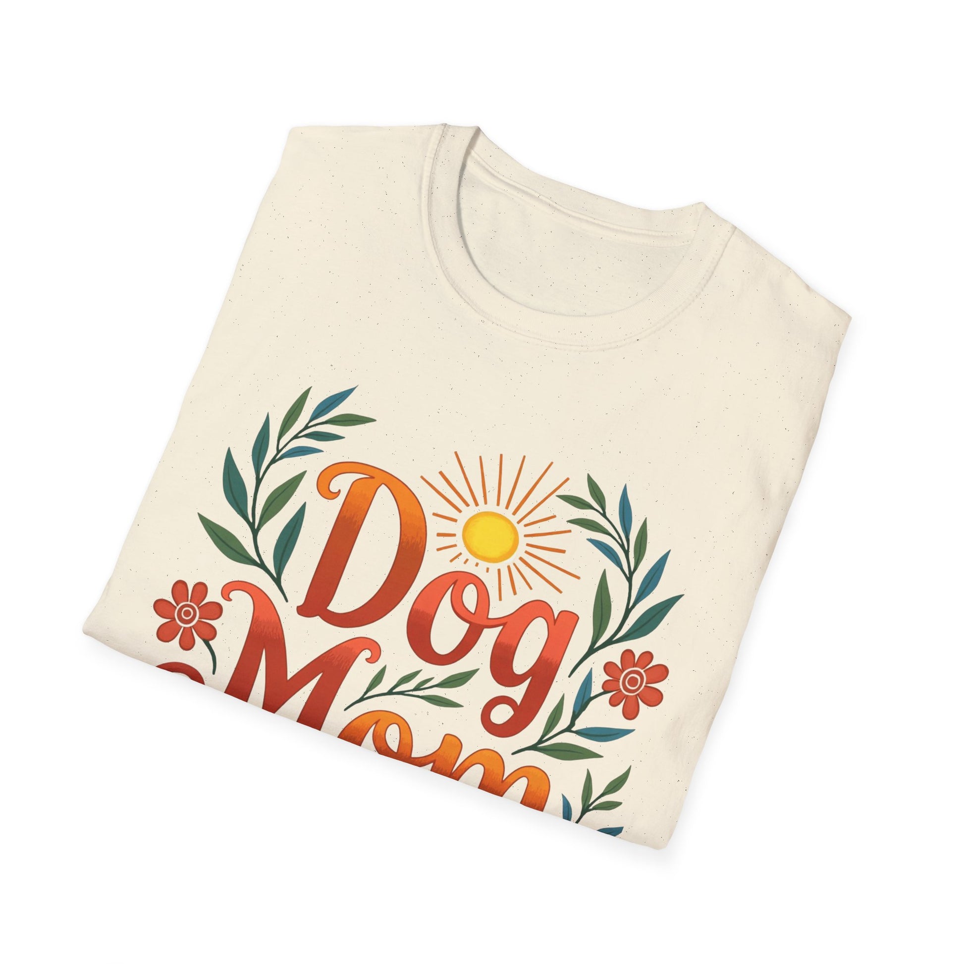 Dog Mom T-Shirt with Summer Vibe