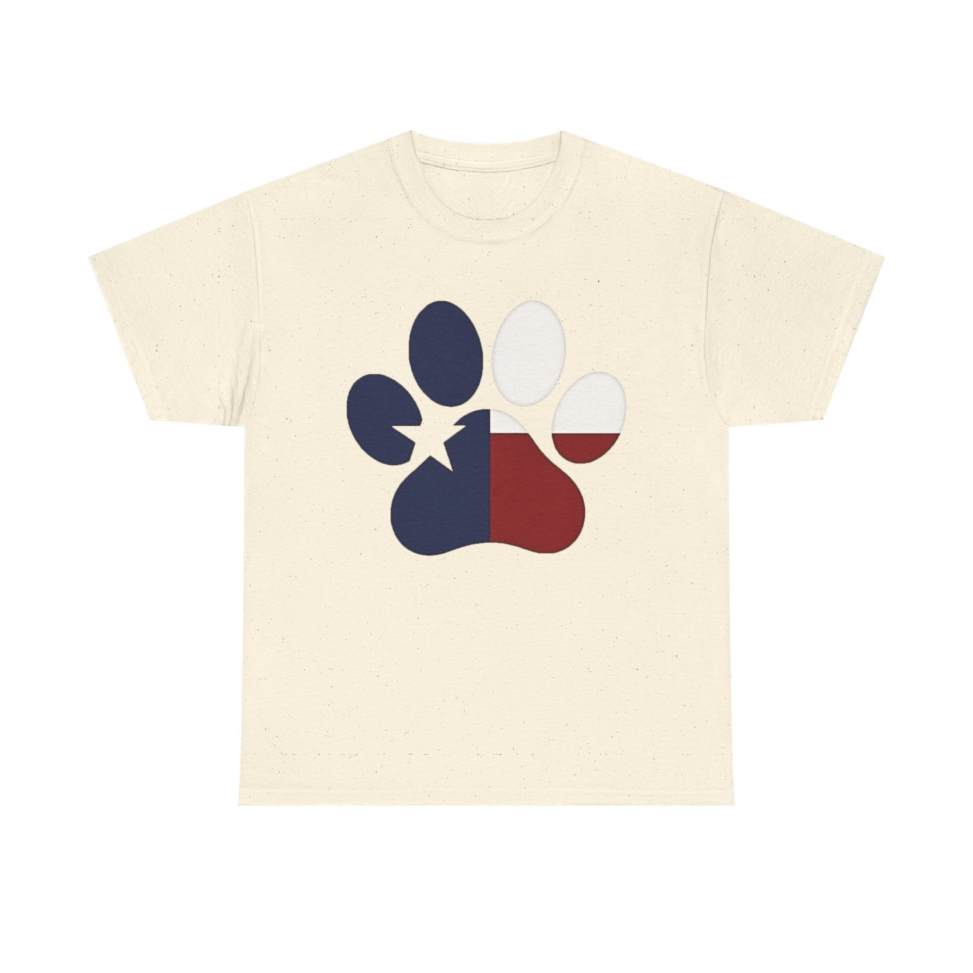T-Shirt Paw Color New Paw Texas Flag Design for Pet Lovers