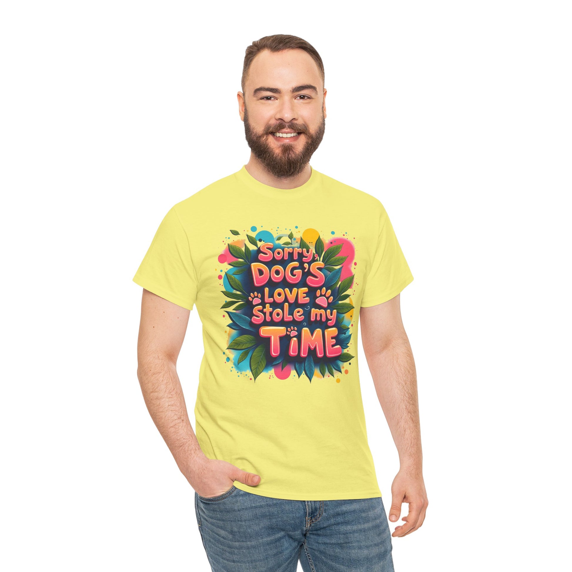 Dog Love Unisex Tee - Sorry Dog's Love Stole My Time