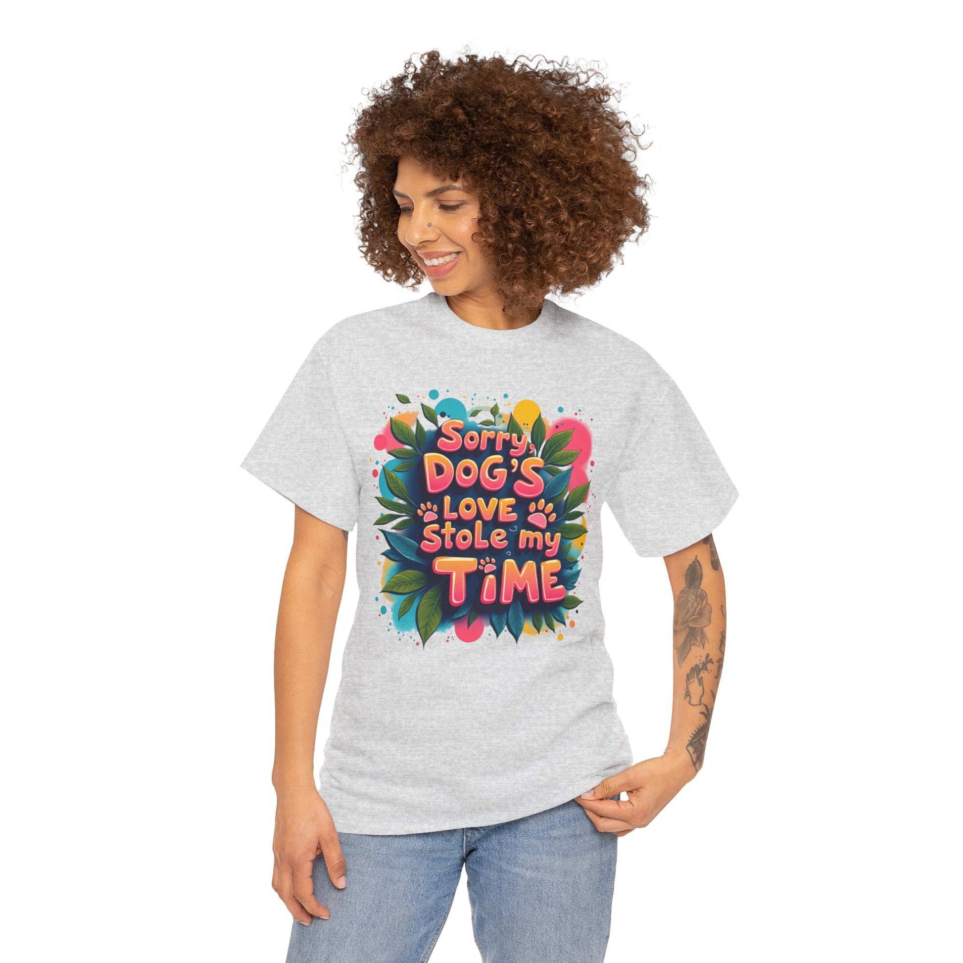 Dog Love Unisex Tee - Sorry Dog's Love Stole My Time