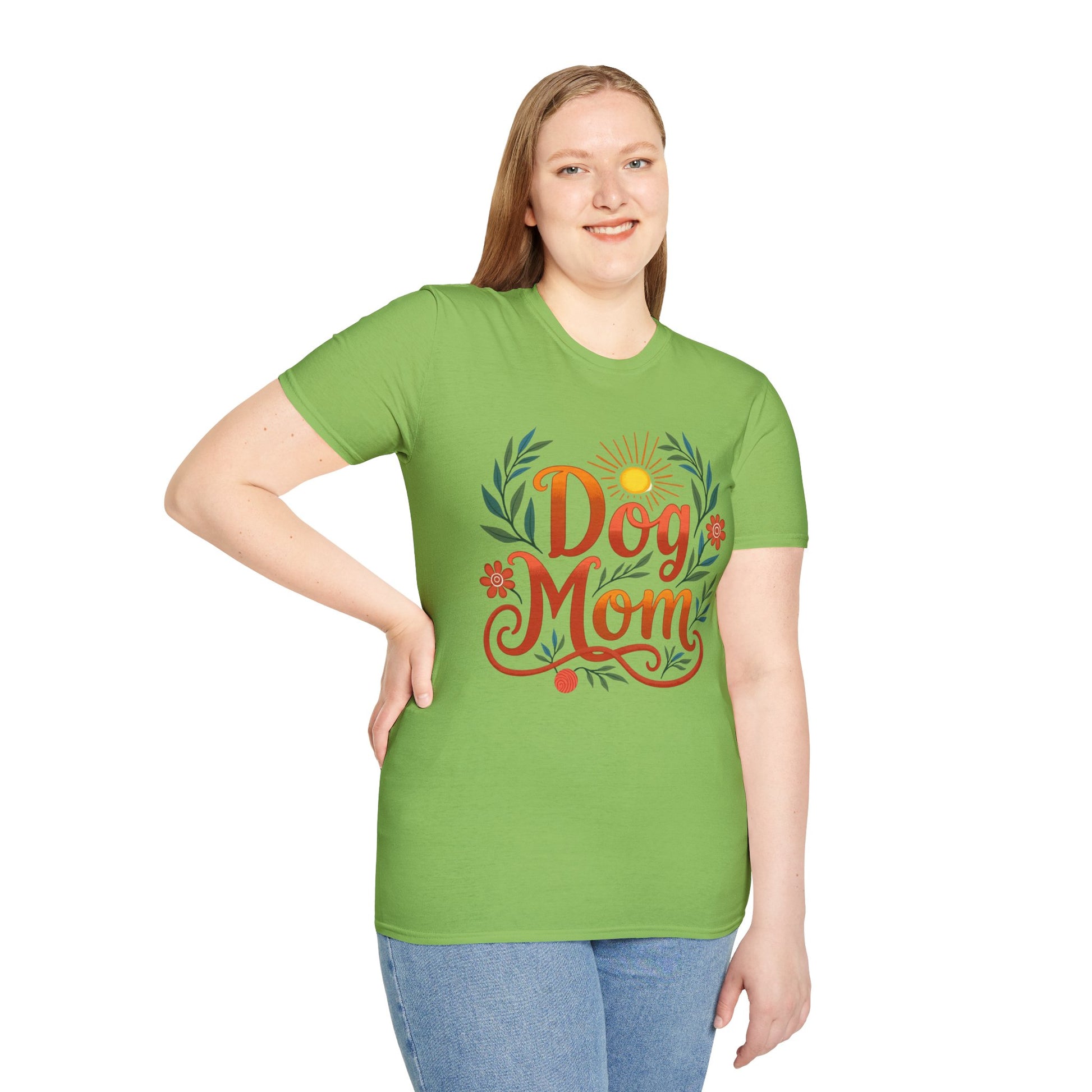 Dog Mom T-Shirt with Summer Vibe