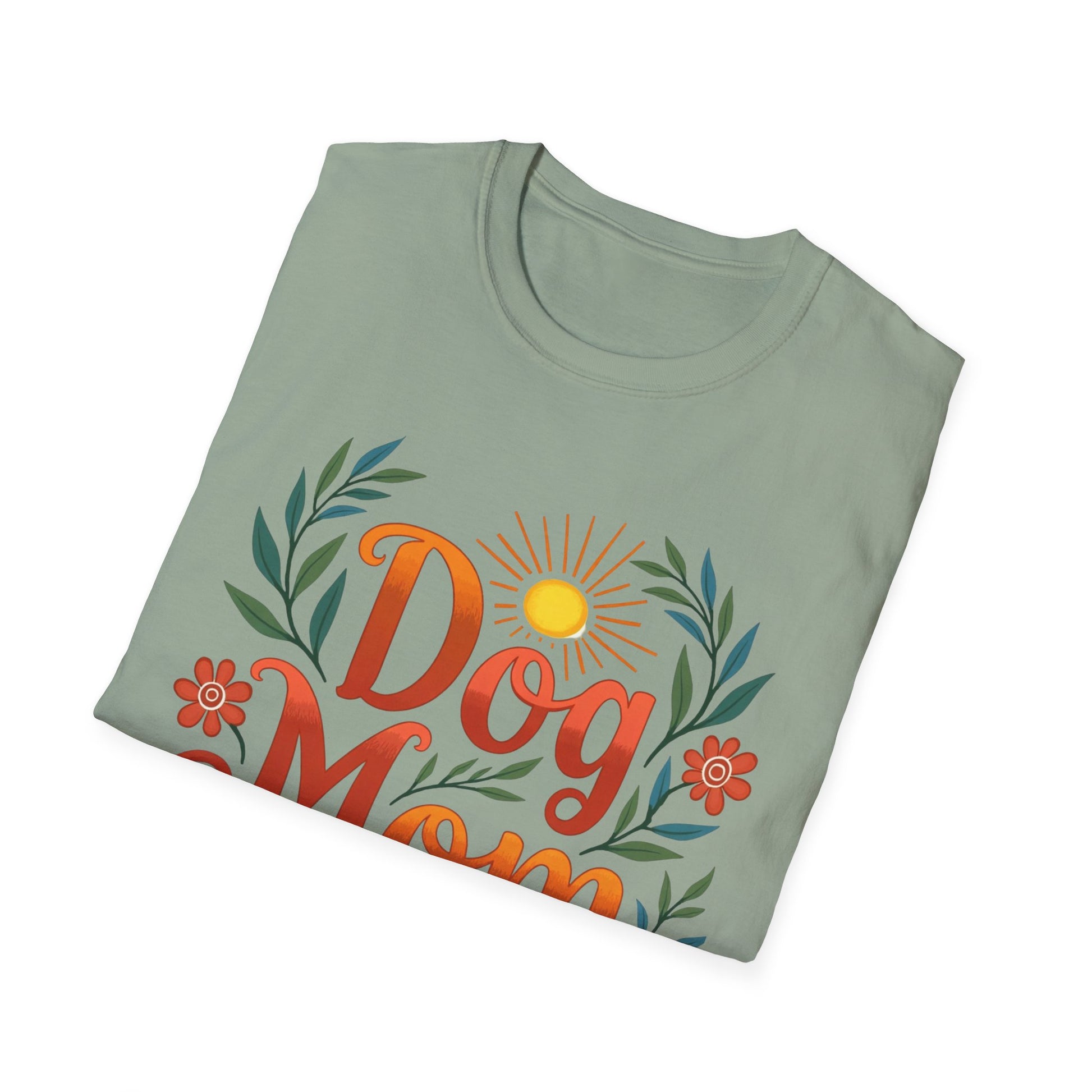 Dog Mom T-Shirt with Summer Vibe