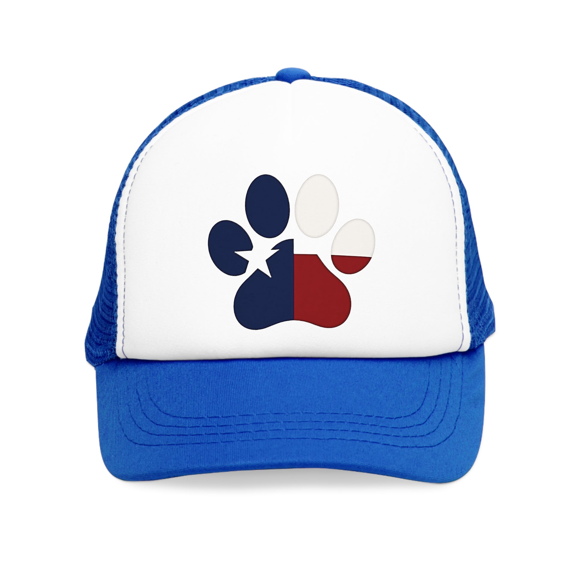Texas Pride Mesh Cap with Paw Print Design