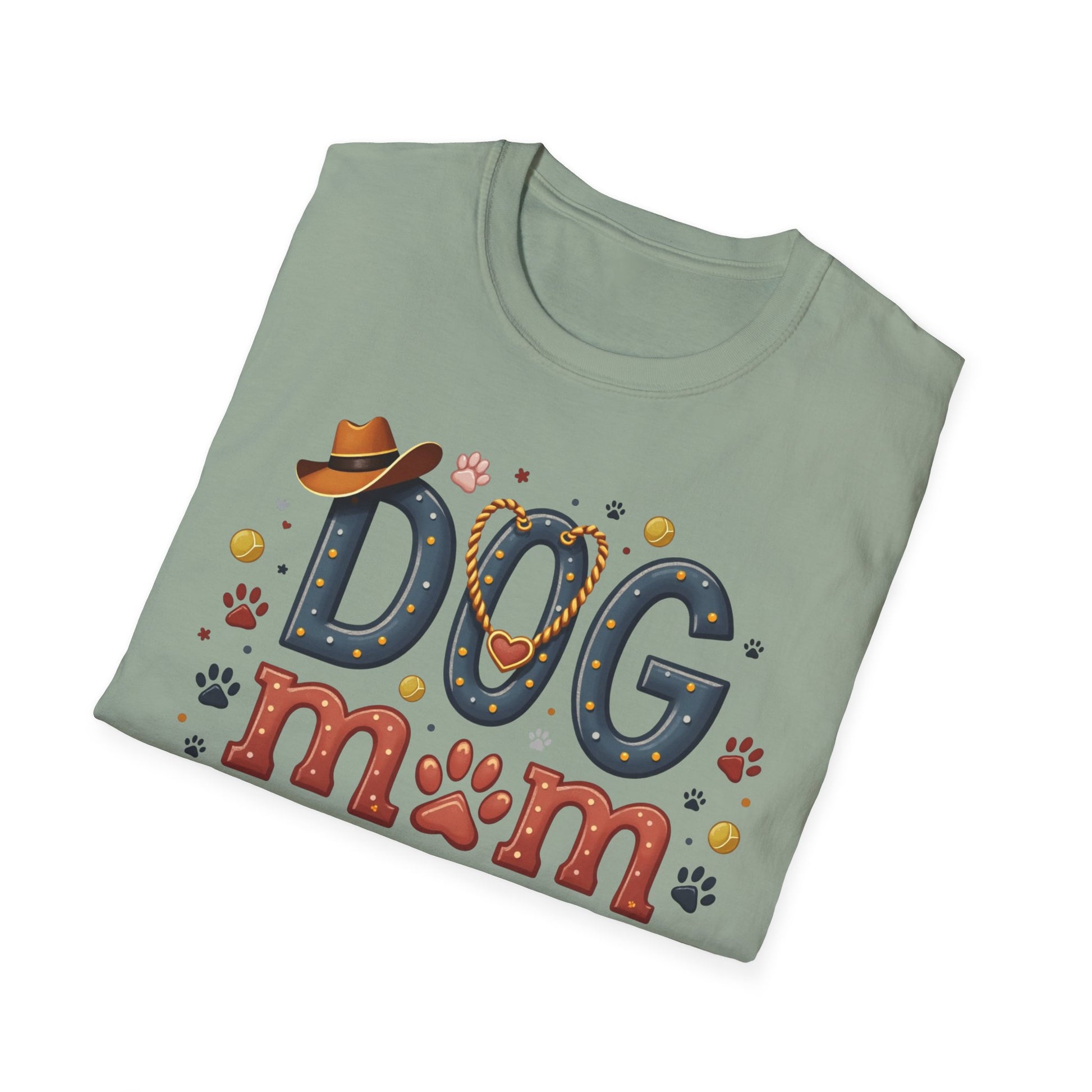 Texas Dog Mom T-Shirt with Texas Map Design