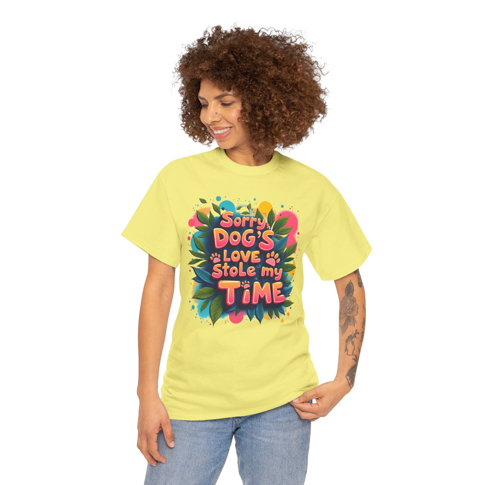 Dog Love Unisex Tee - Sorry Dog's Love Stole My Time