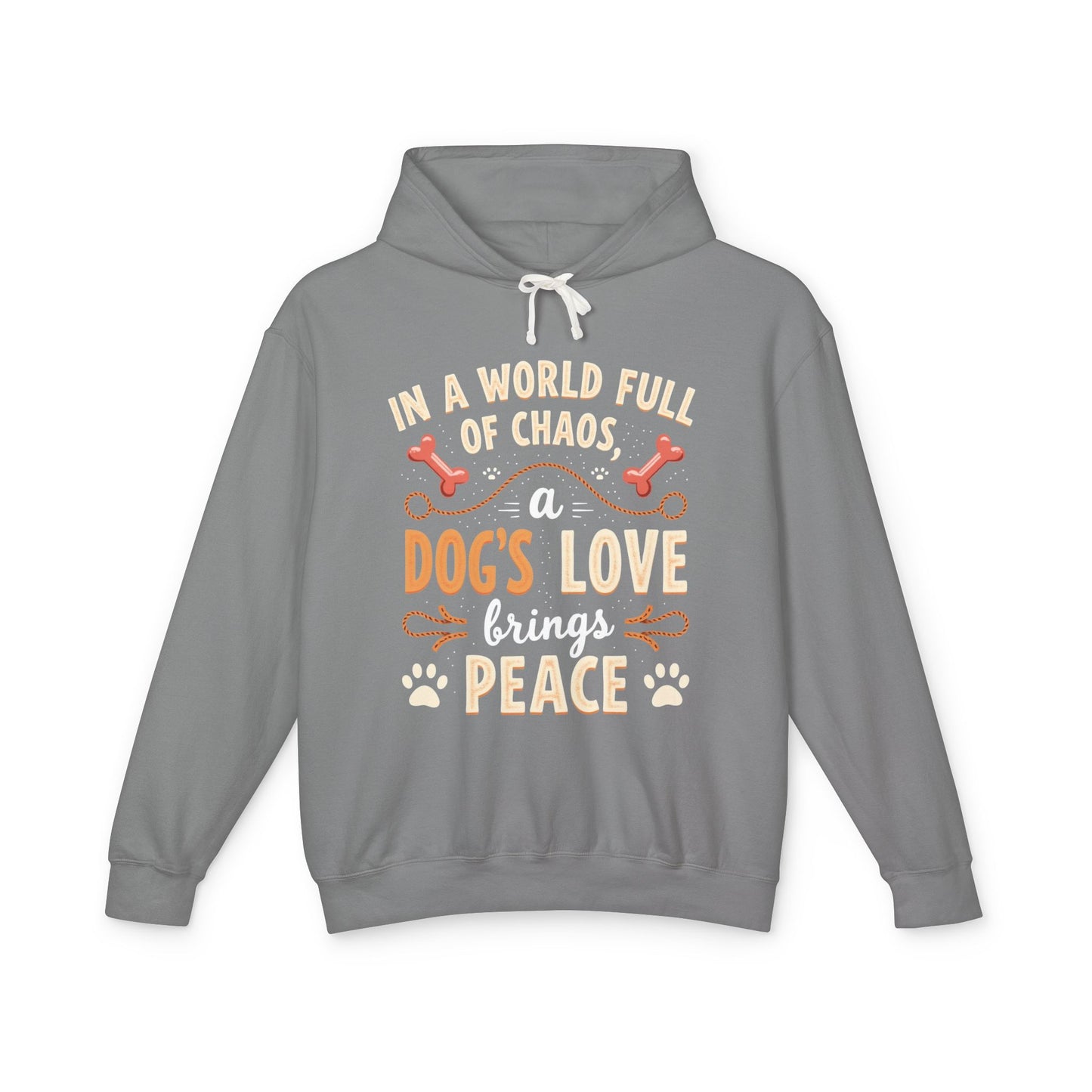 Dog's Love Lightweight Hoodie - Bring Peace to the World