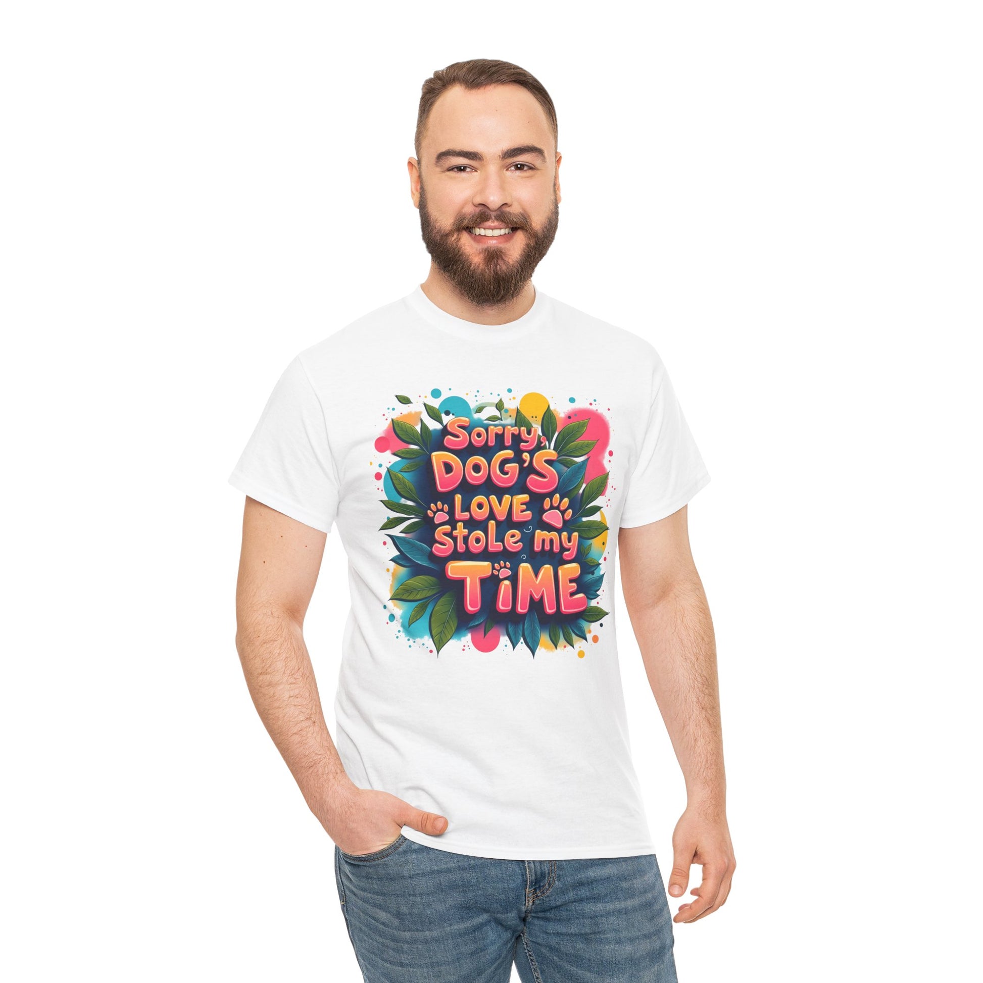 Dog Love Unisex Tee - Sorry Dog's Love Stole My Time