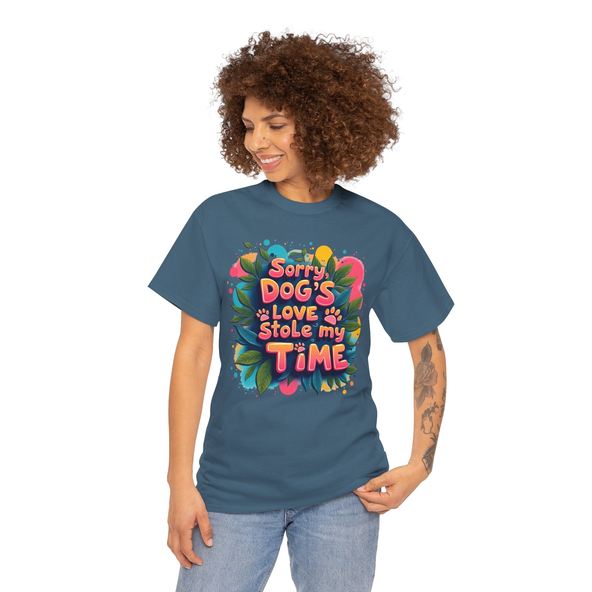 Dog Love Unisex Tee - Sorry Dog's Love Stole My Time