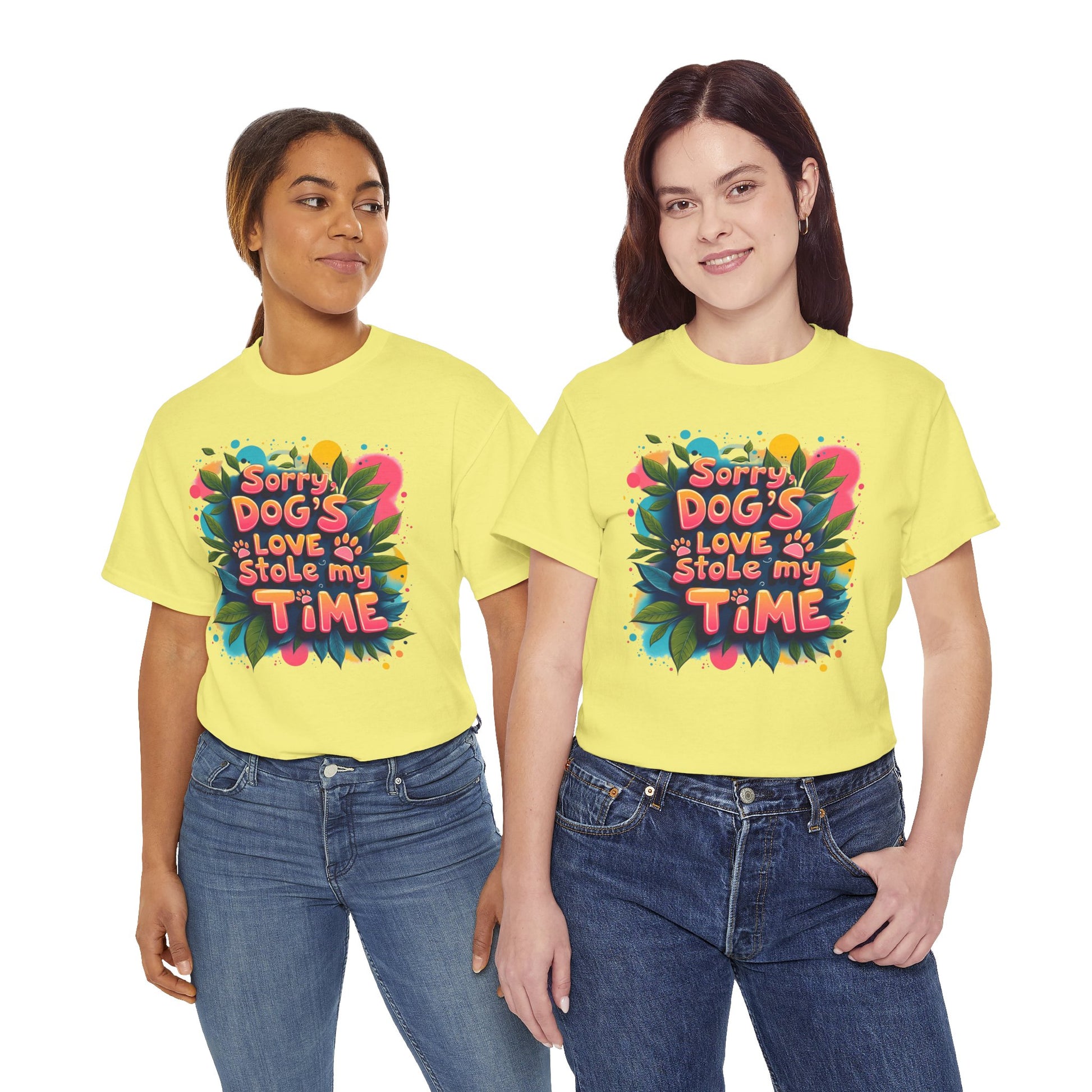 Dog Love Unisex Tee - Sorry Dog's Love Stole My Time