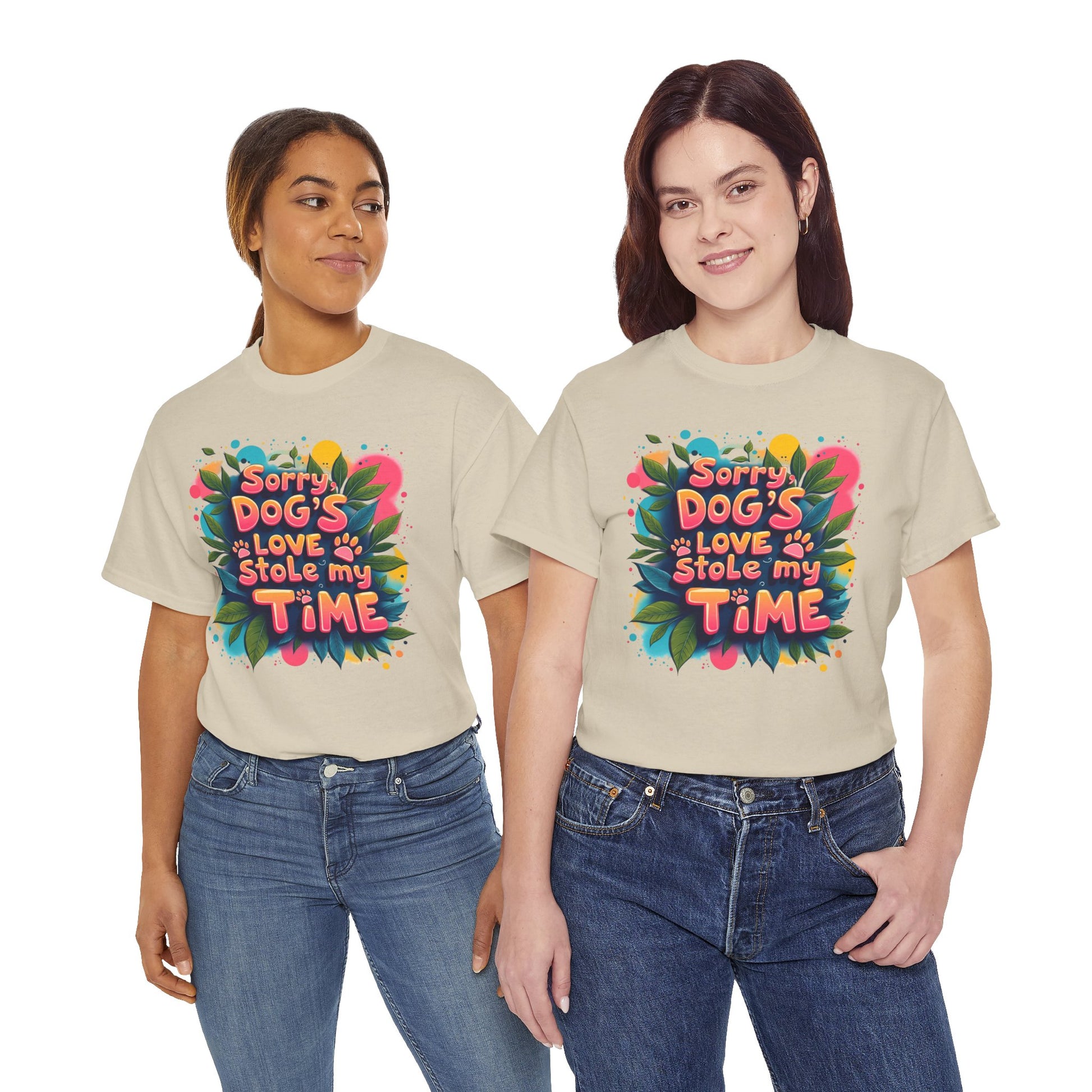 Dog Love Unisex Tee - Sorry Dog's Love Stole My Time