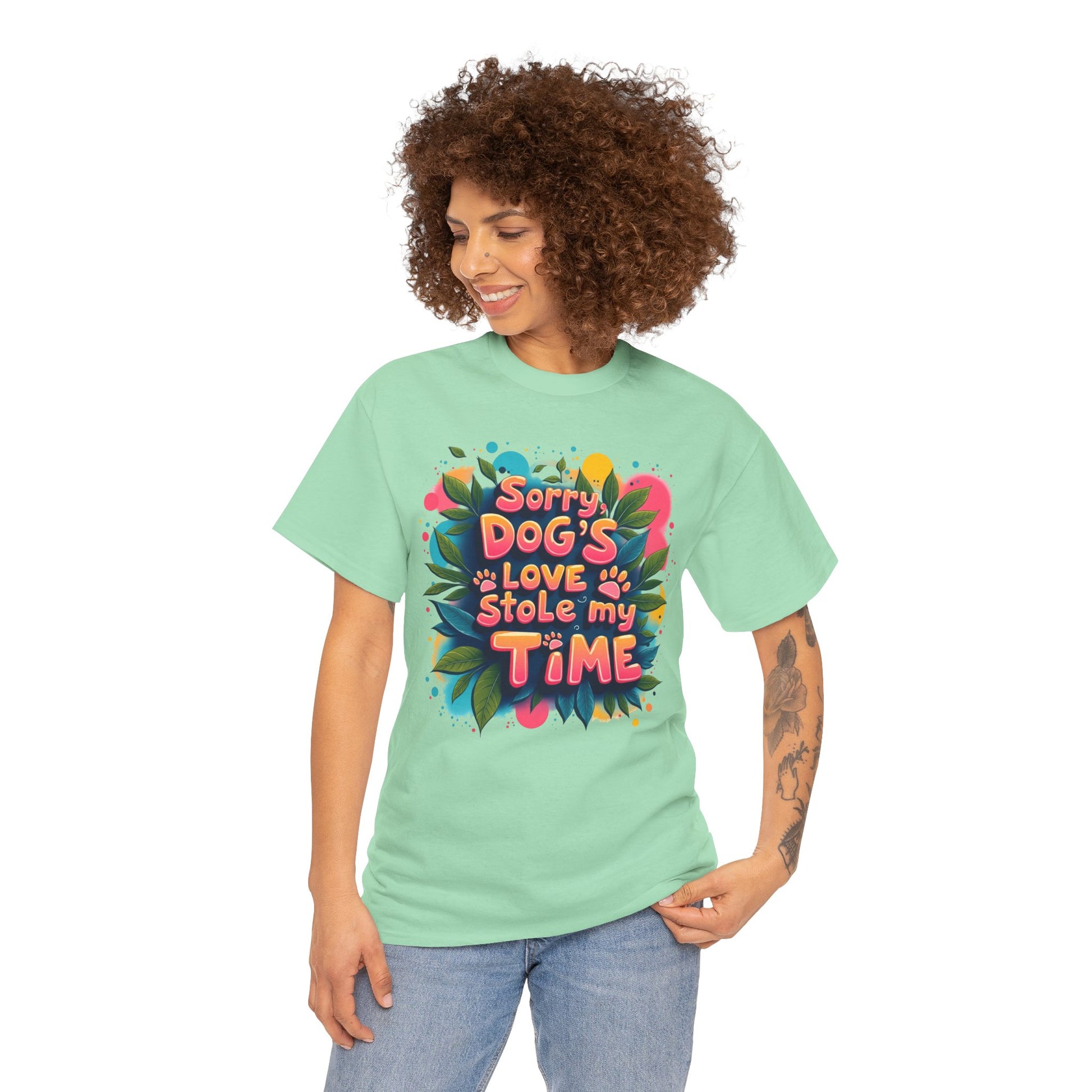 Dog Love Unisex Tee - Sorry Dog's Love Stole My Time