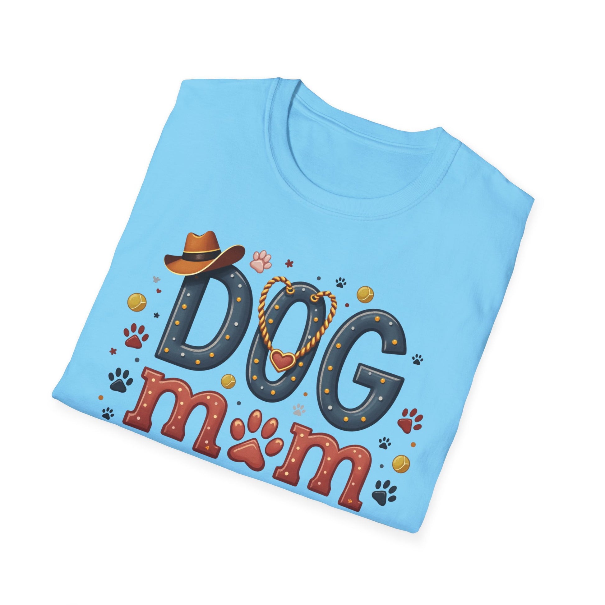 Texas Dog Mom T-Shirt with Texas Map Design