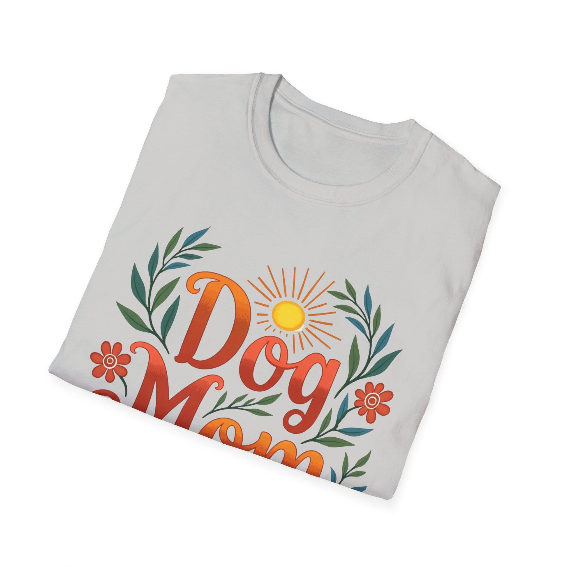 Dog Mom T-Shirt with Summer Vibe