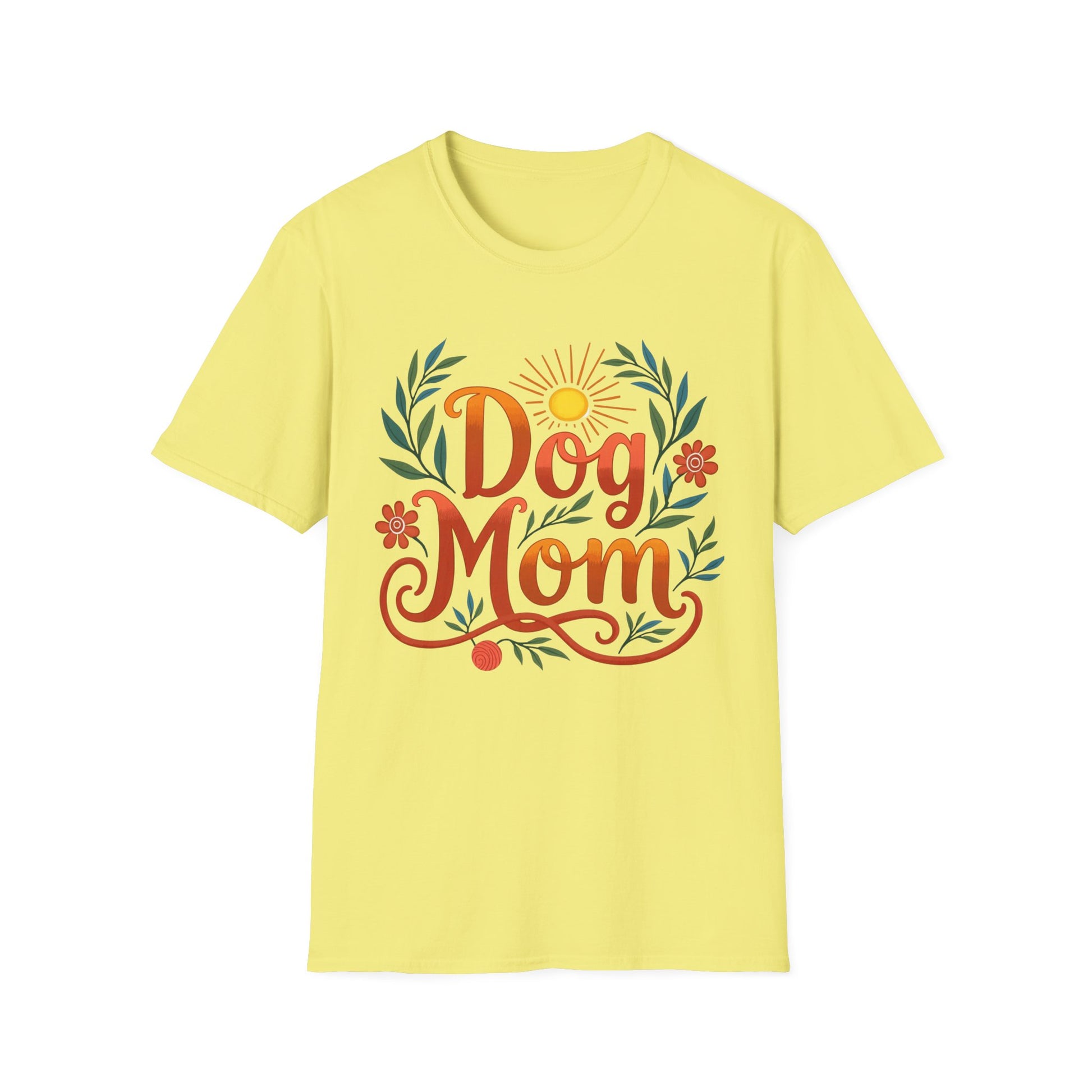 Dog Mom T-Shirt with Summer Vibe
