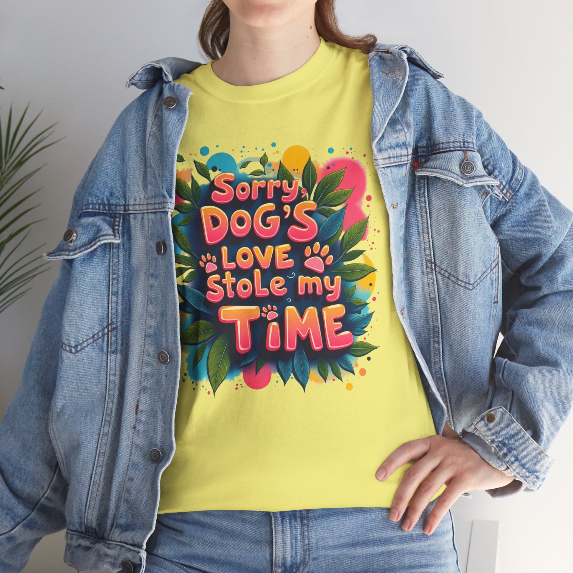 Dog Love Unisex Tee - Sorry Dog's Love Stole My Time