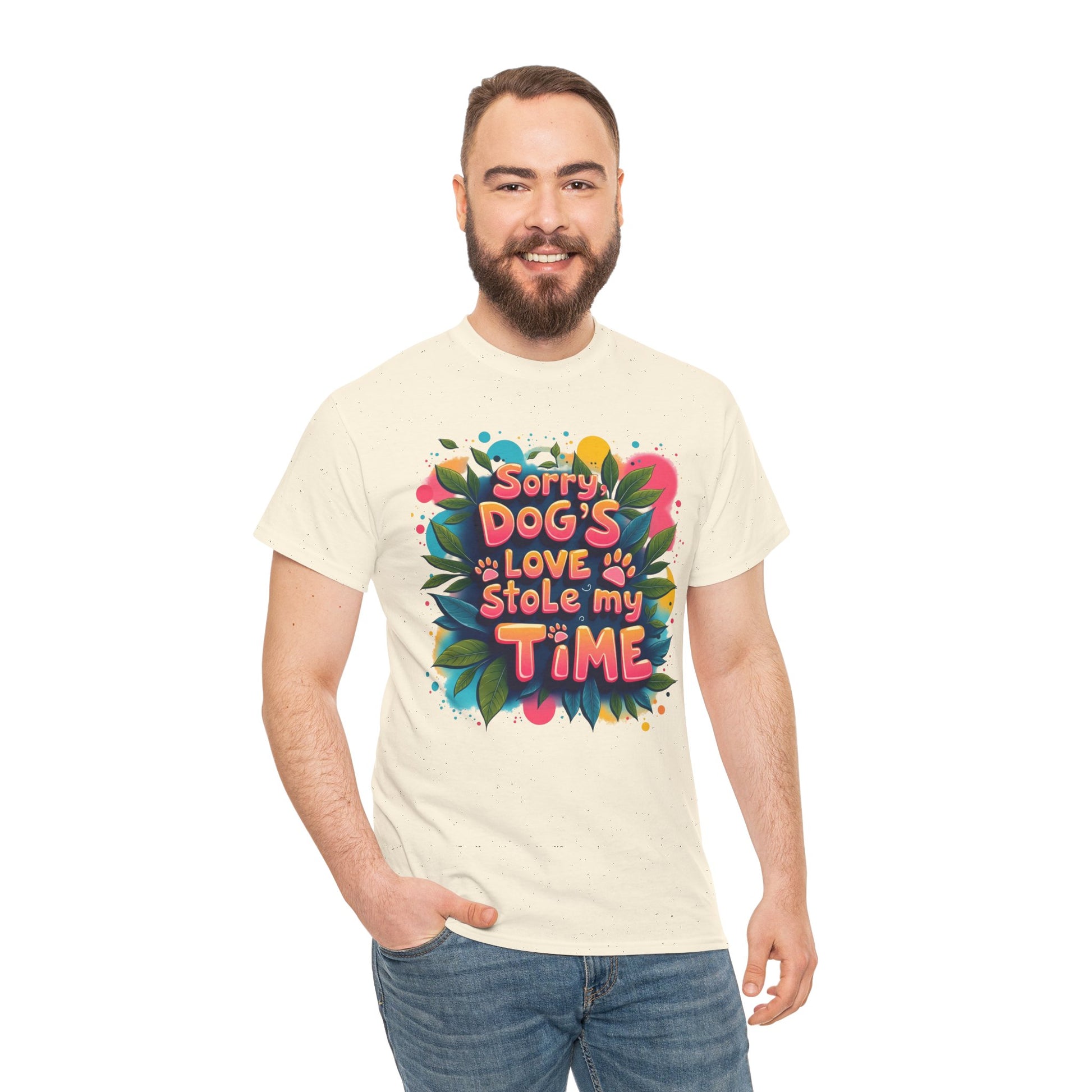 Dog Love Unisex Tee - Sorry Dog's Love Stole My Time