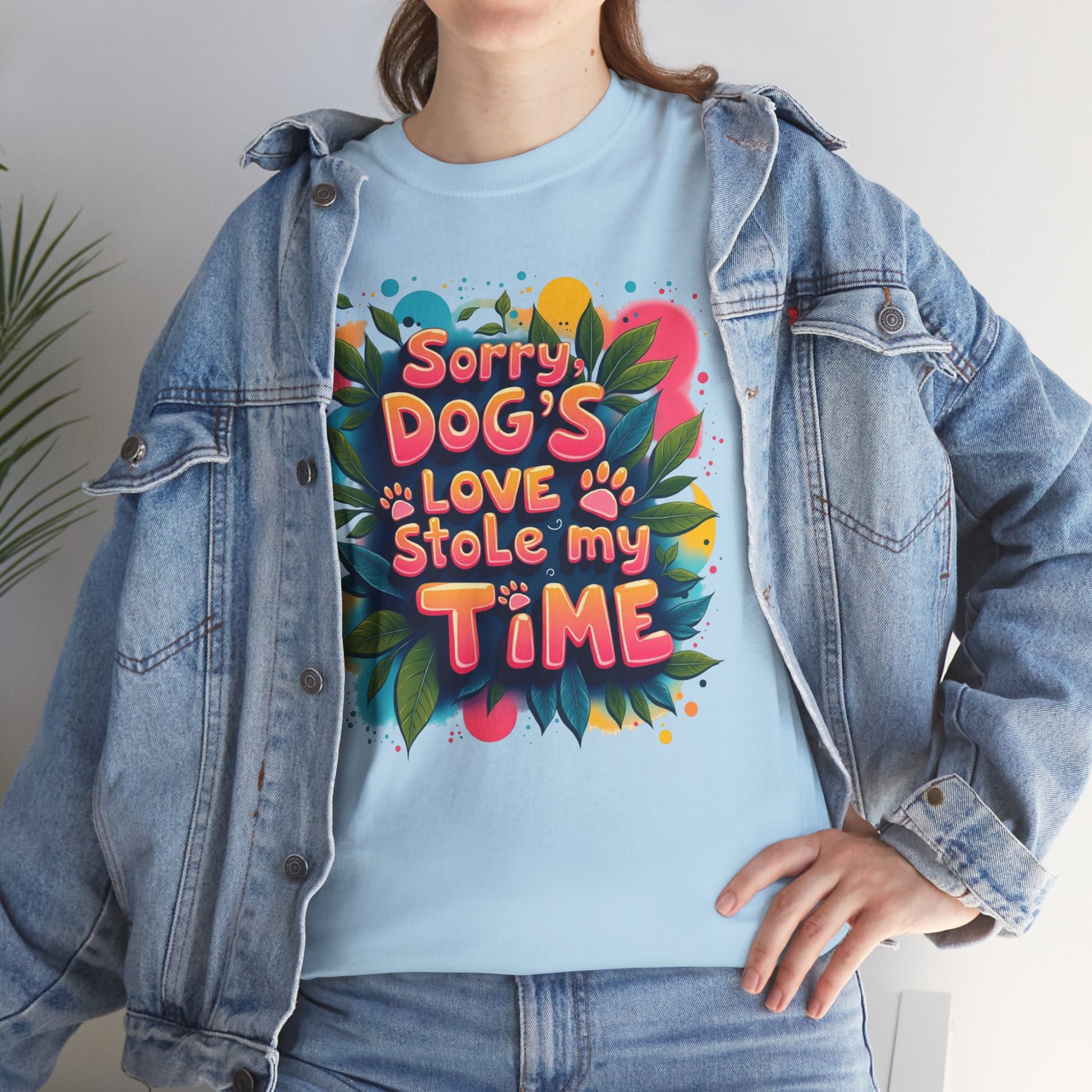 Dog Love Unisex Tee - Sorry Dog's Love Stole My Time