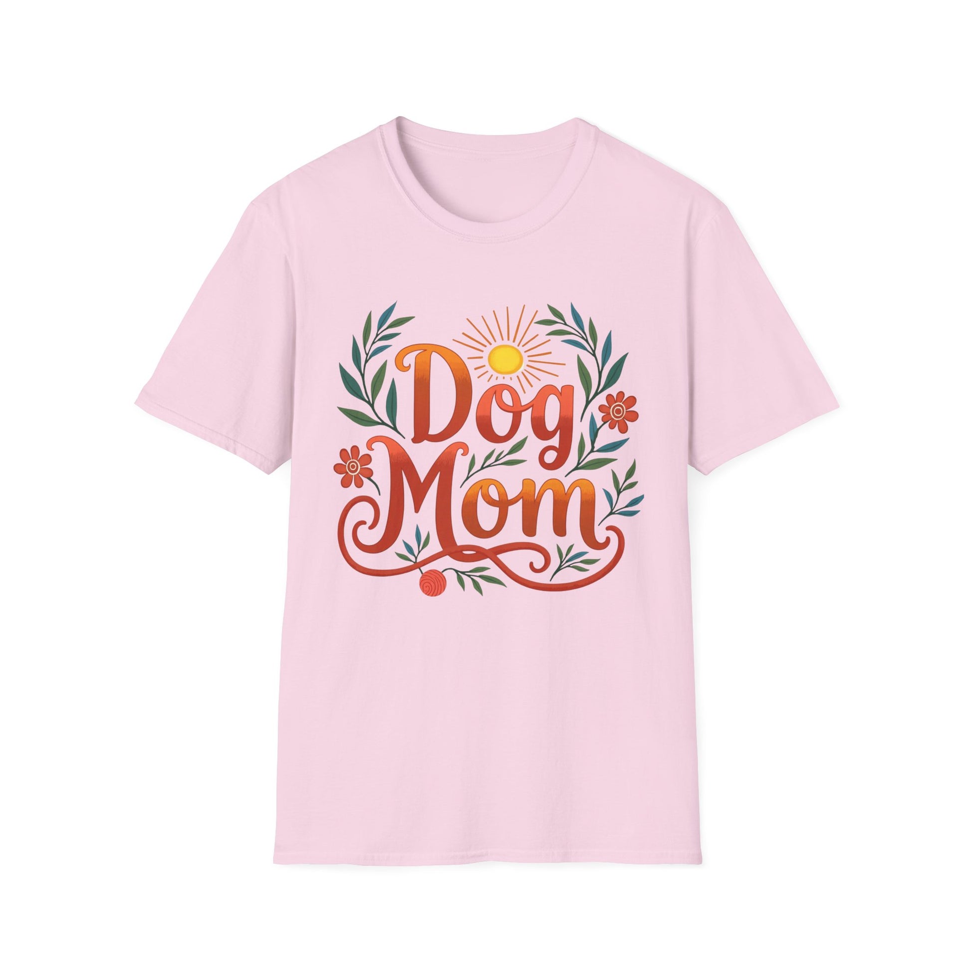 Dog Mom T-Shirt with Summer Vibe