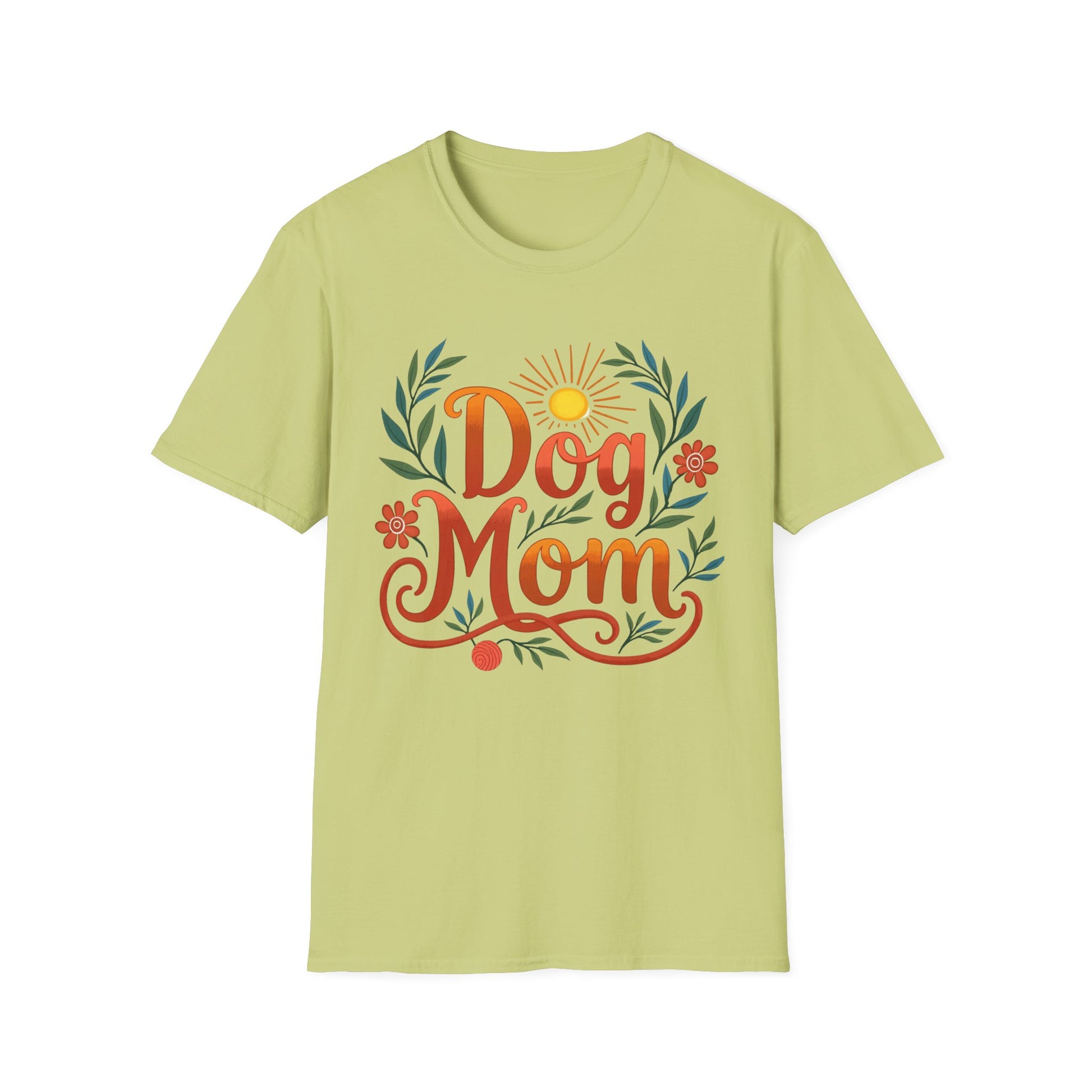 Dog Mom T-Shirt with Summer Vibe