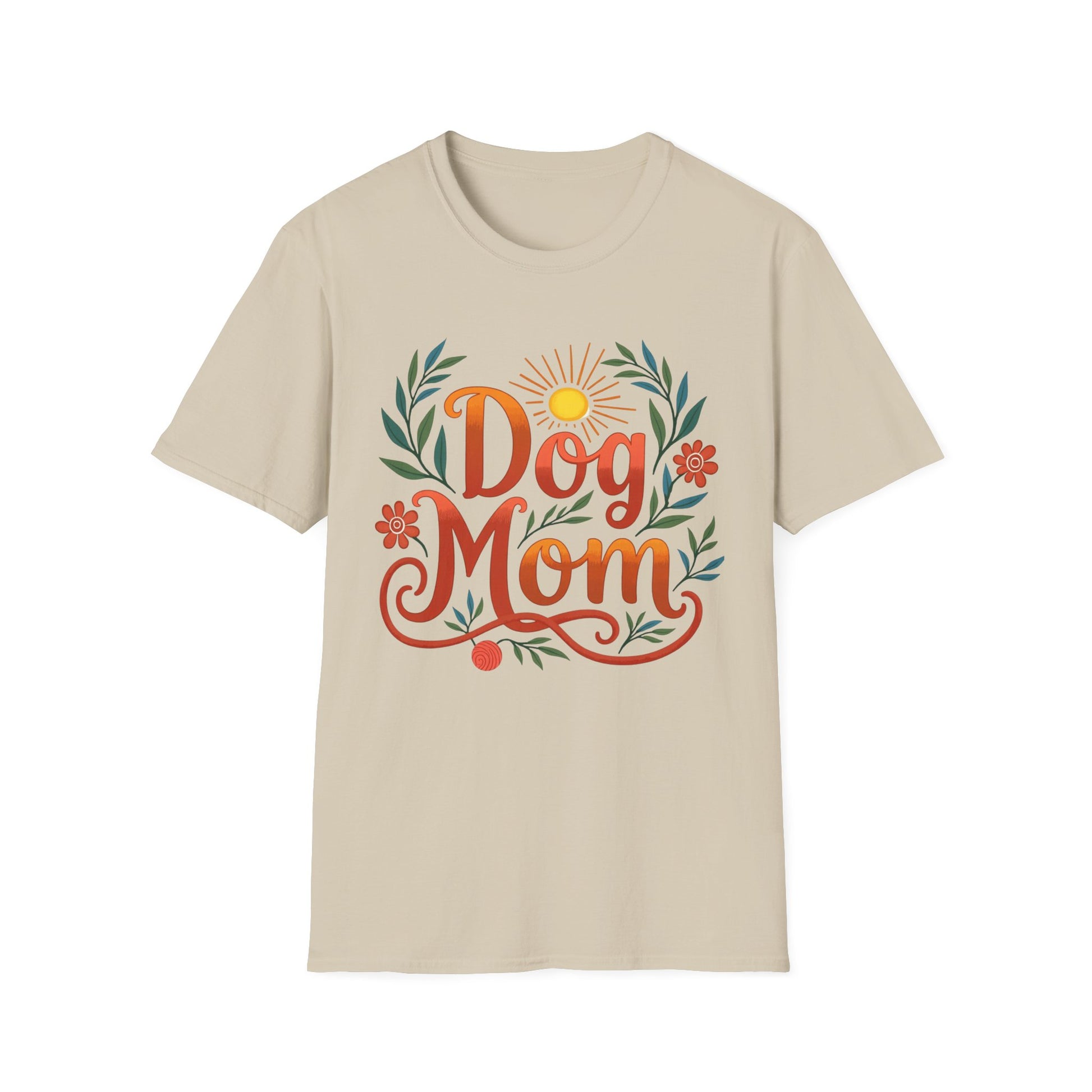 Dog Mom T-Shirt with Summer Vibe