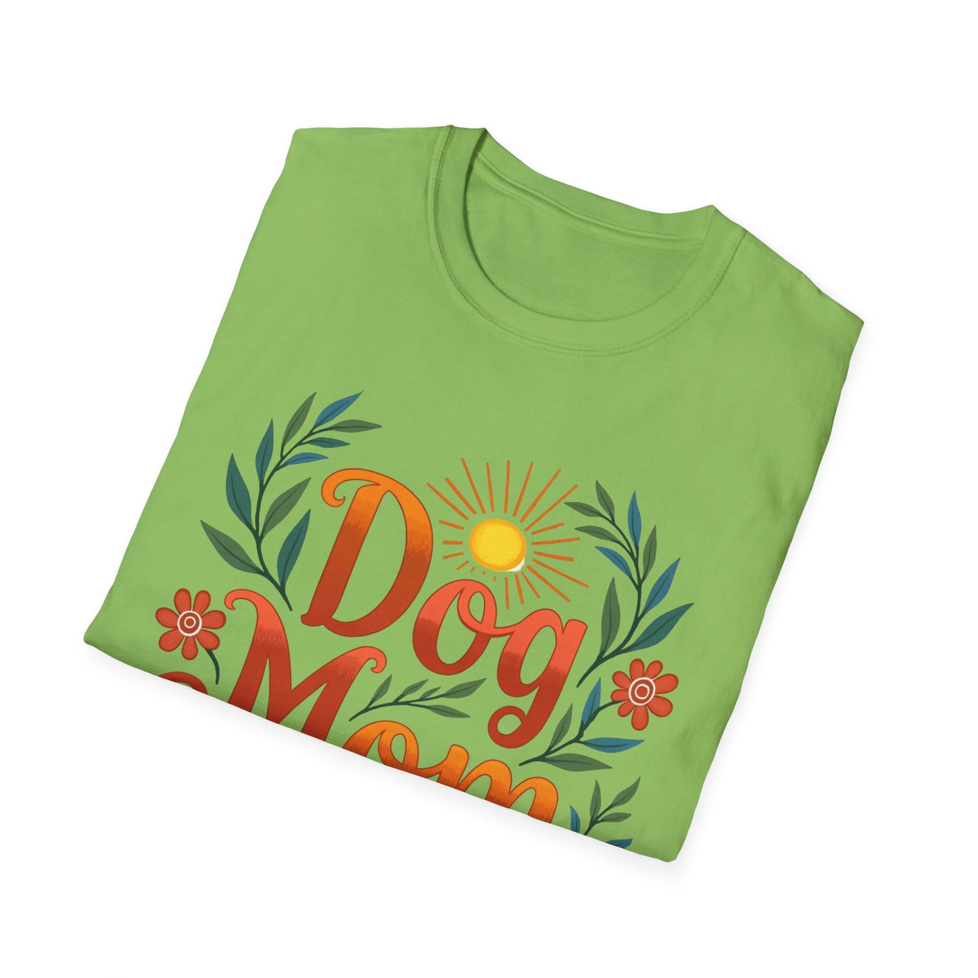 Dog Mom T-Shirt with Summer Vibe
