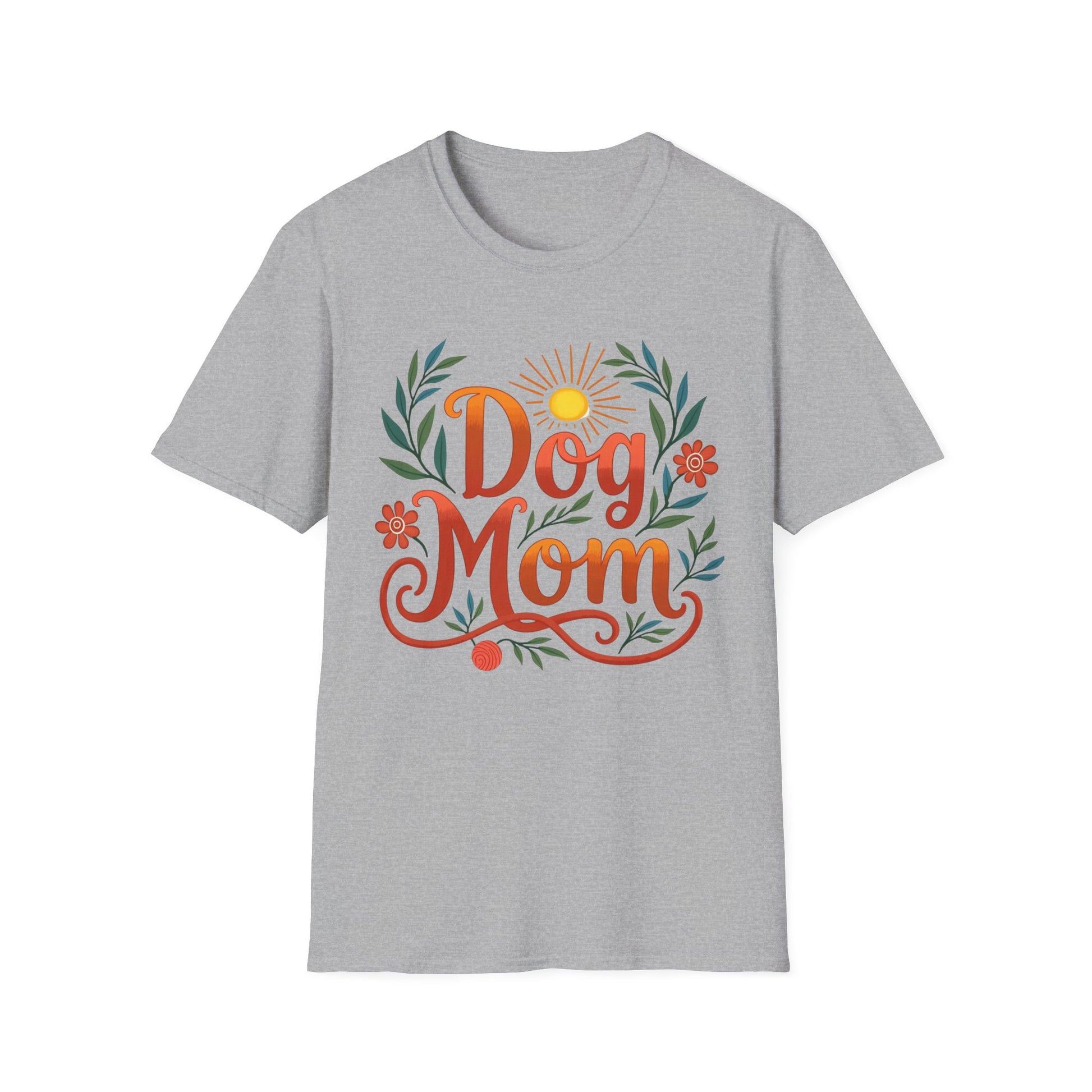 Dog Mom T-Shirt with Summer Vibe