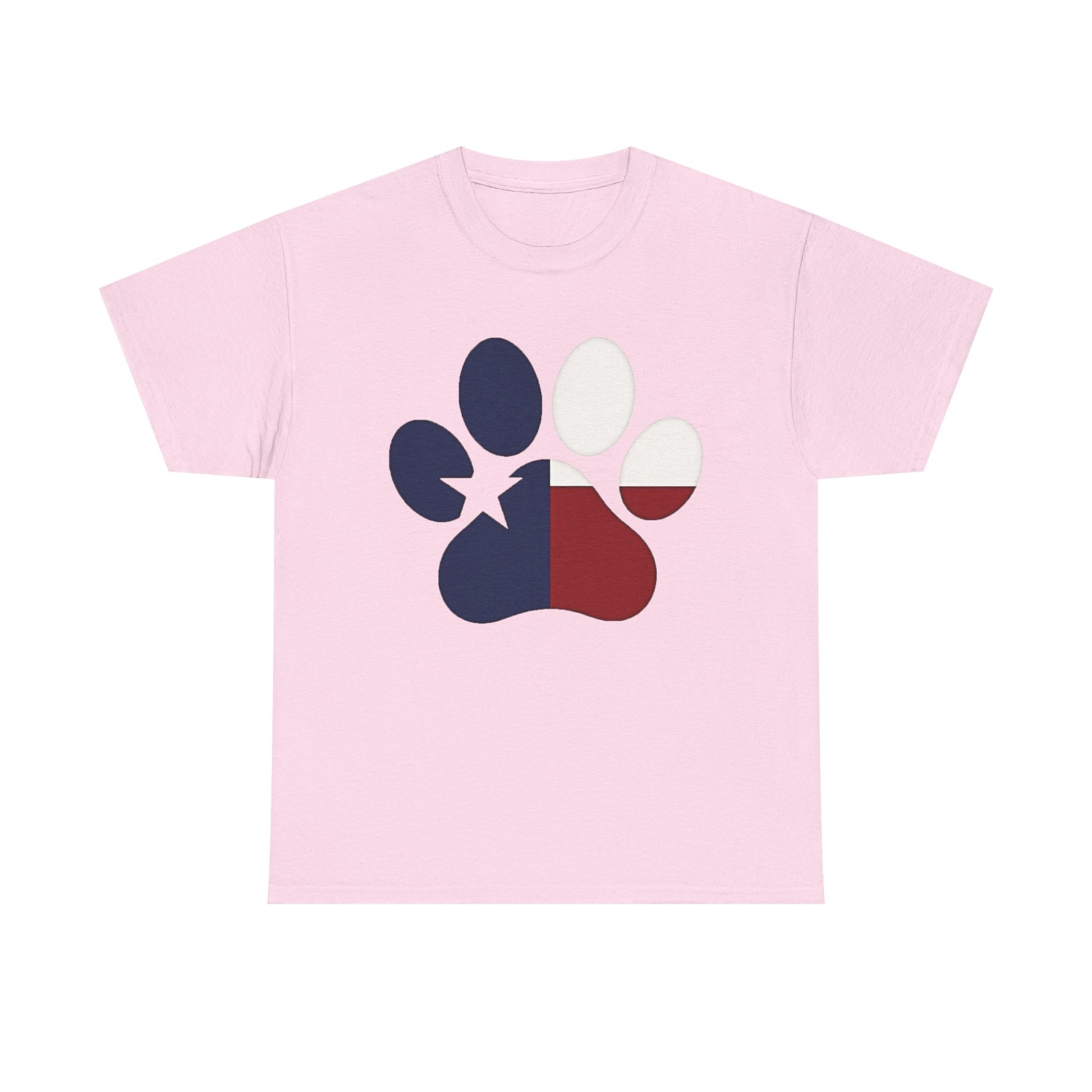 T-Shirt Paw Color New Paw Texas Flag Design for Pet Lovers