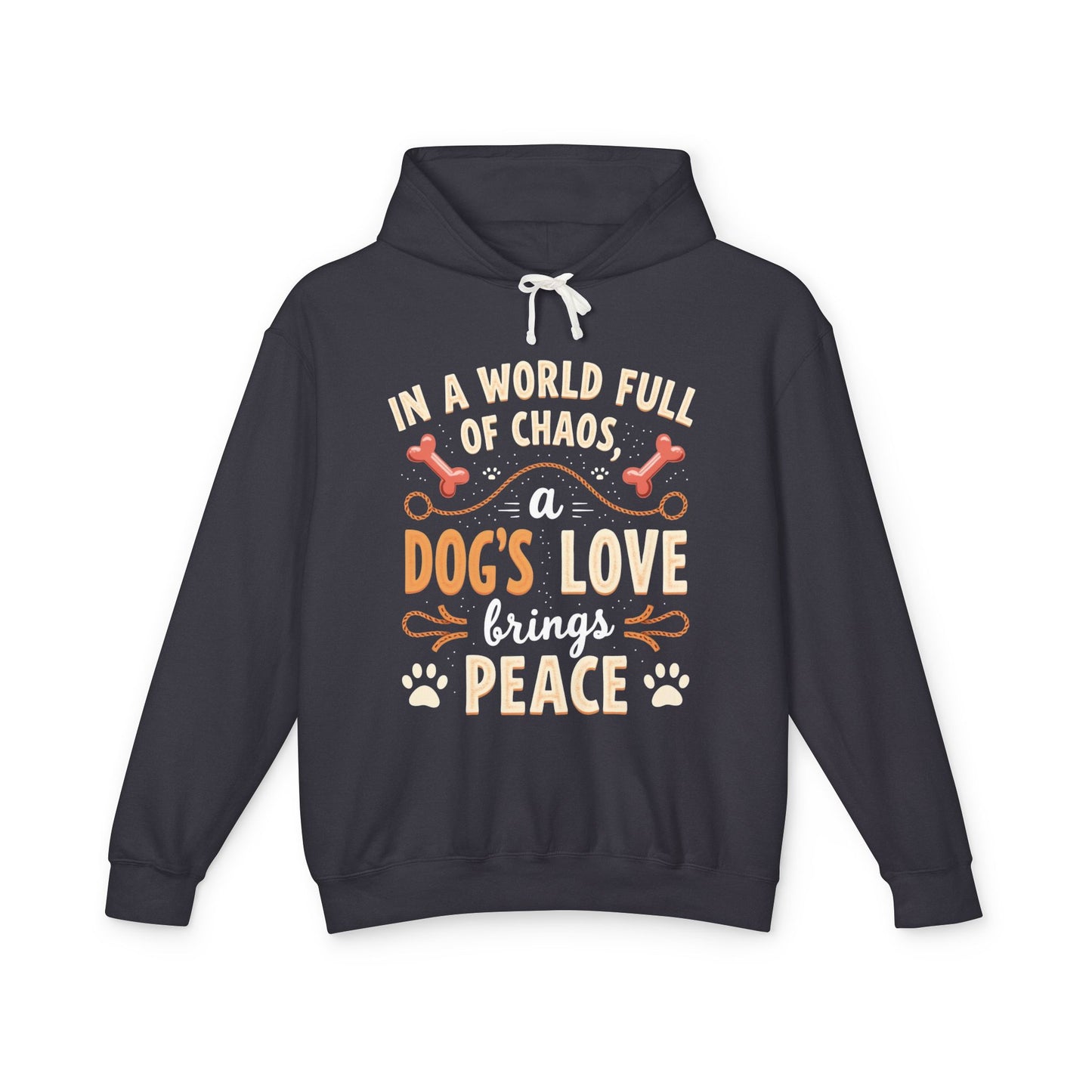 Dog's Love Lightweight Hoodie - Bring Peace to the World