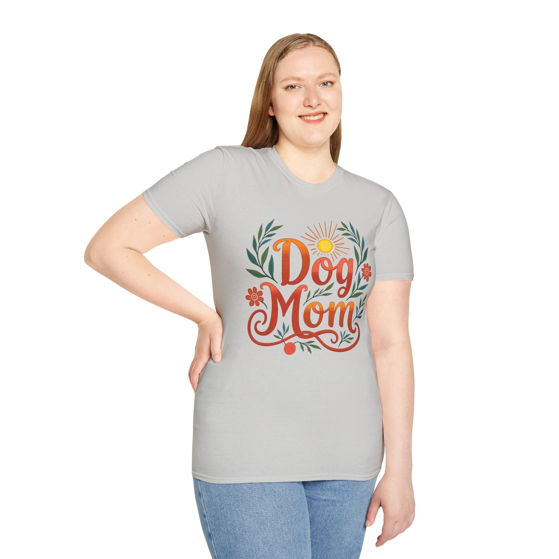 Dog Mom T-Shirt with Summer Vibe