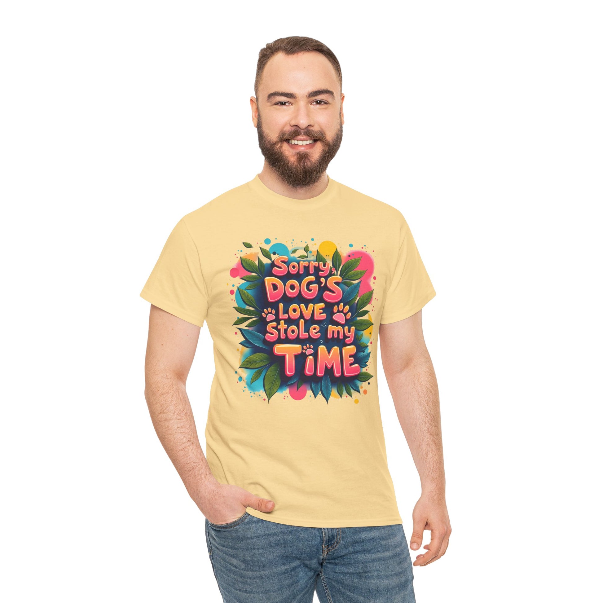 Dog Love Unisex Tee - Sorry Dog's Love Stole My Time
