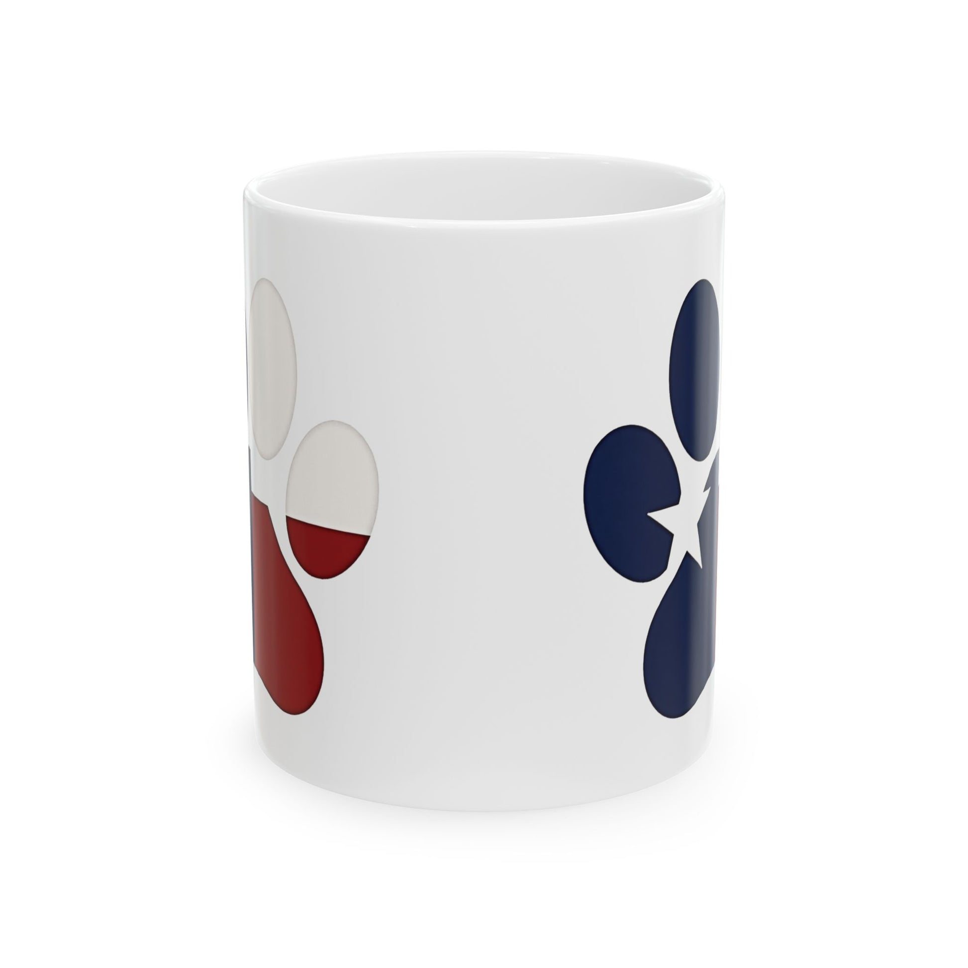 Mug - Paw Color Texas Flag Print