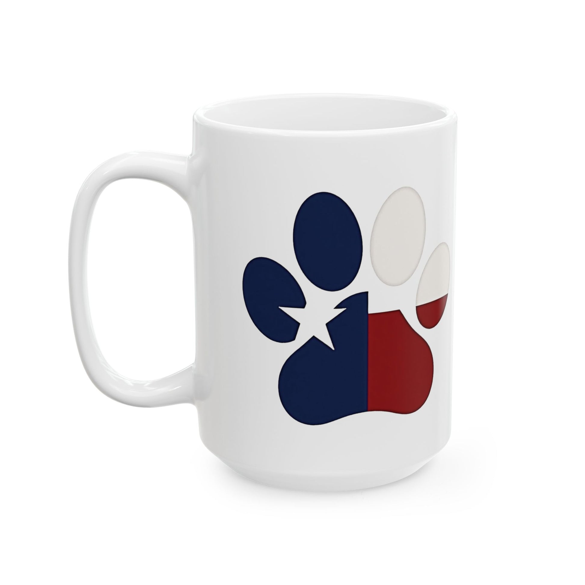 Mug - Paw Color Texas Flag Print