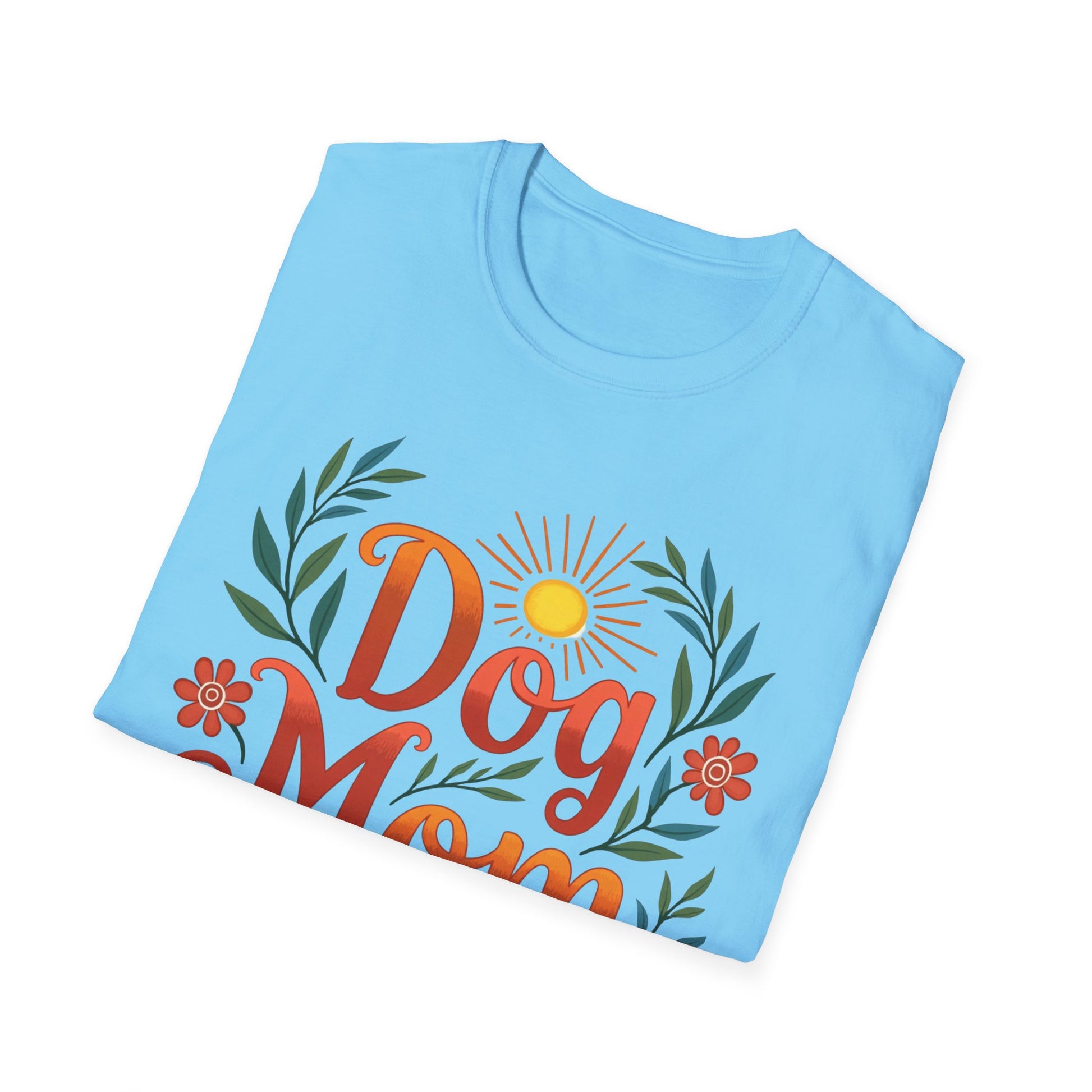 Dog Mom T-Shirt with Summer Vibe