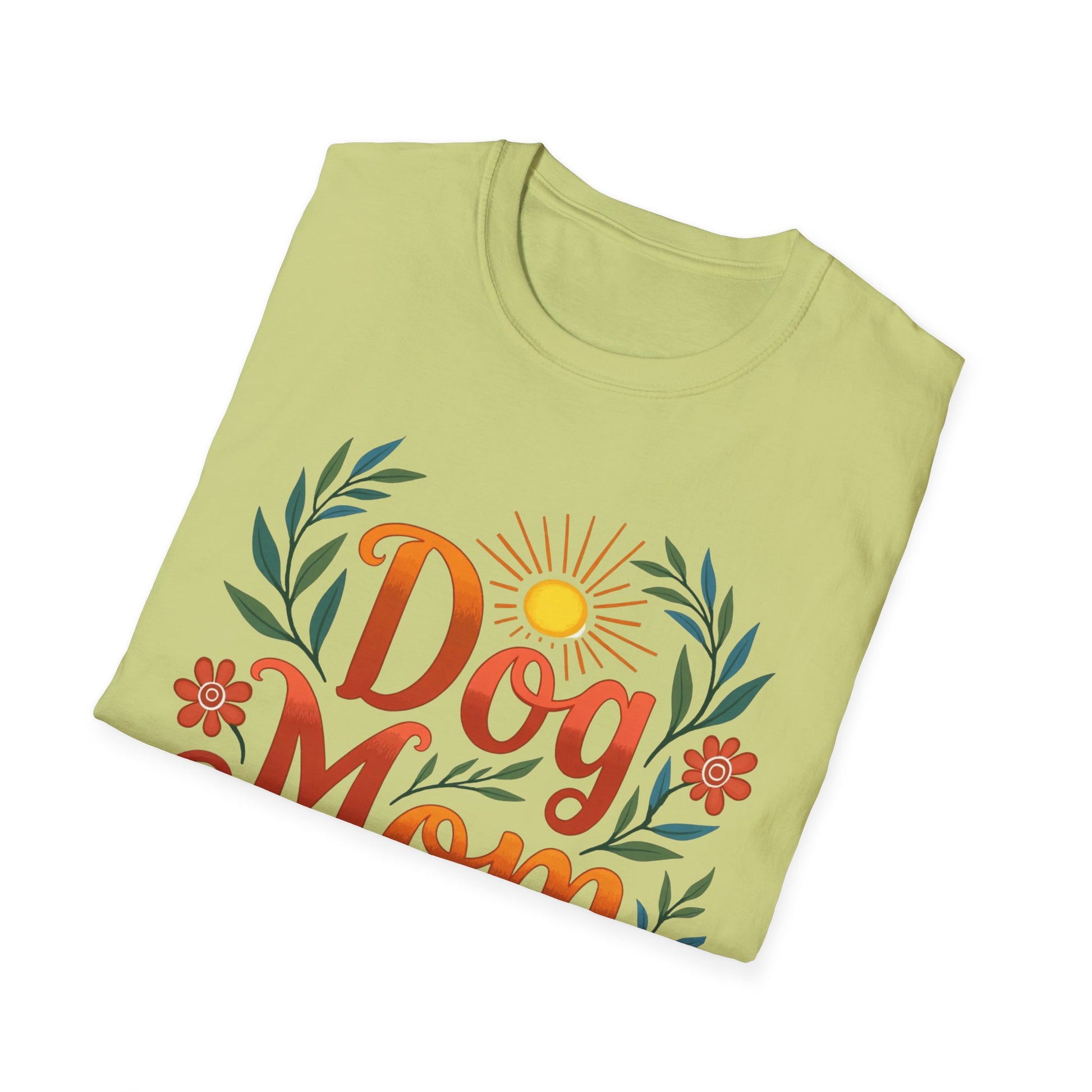 Dog Mom T-Shirt with Summer Vibe