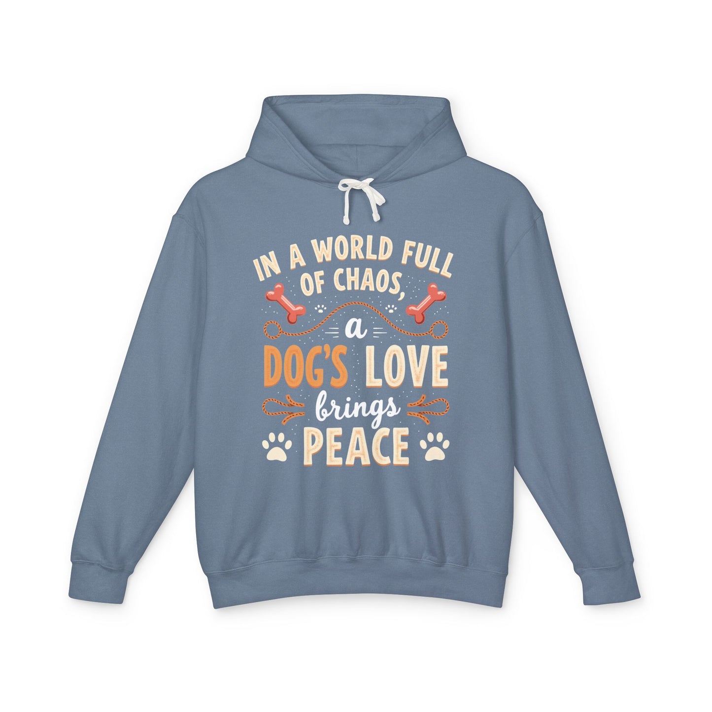 Dog's Love Lightweight Hoodie - Bring Peace to the World