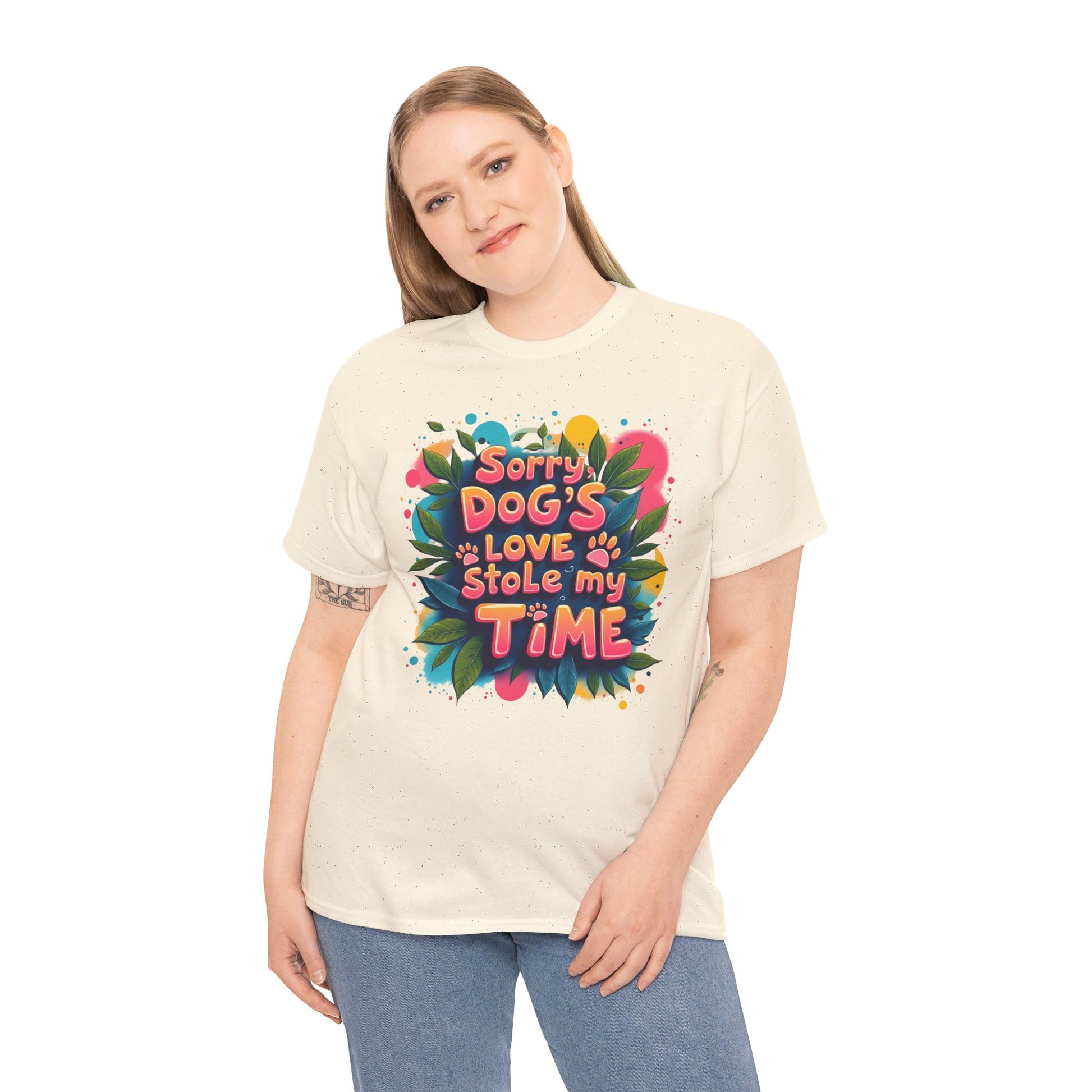 Dog Love Unisex Tee - Sorry Dog's Love Stole My Time