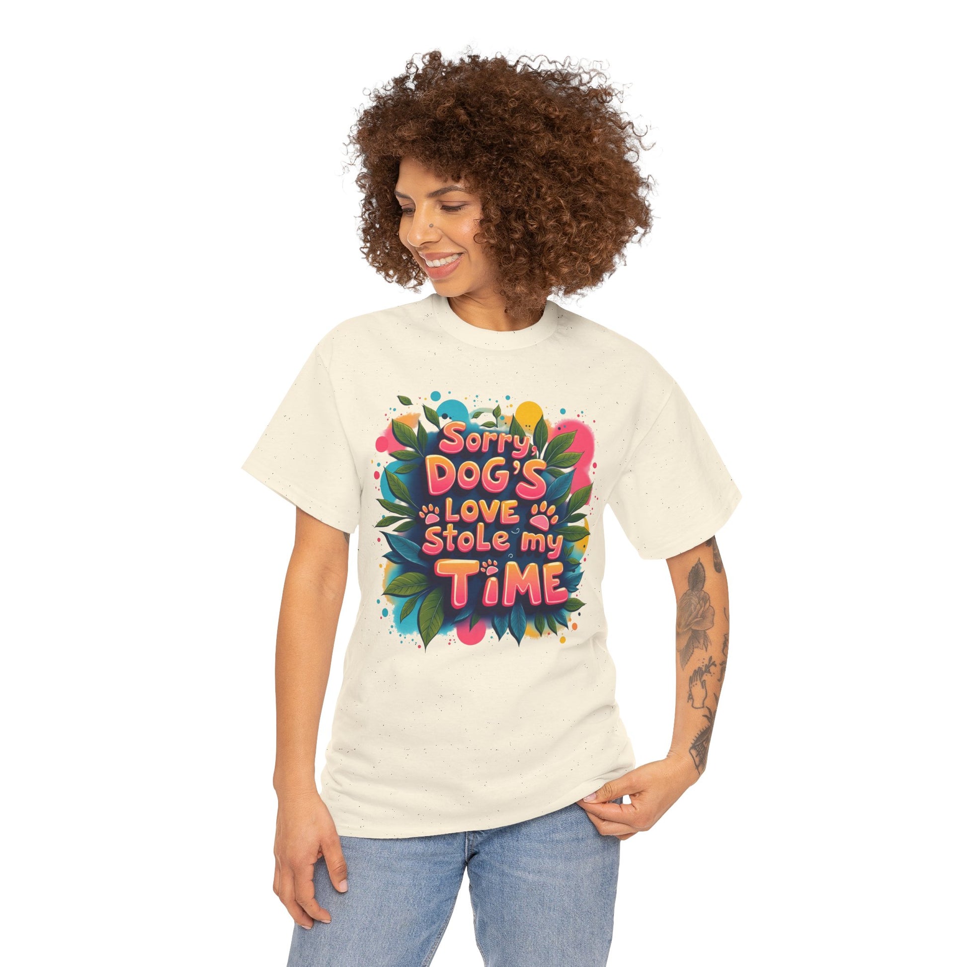 Dog Love Unisex Tee - Sorry Dog's Love Stole My Time