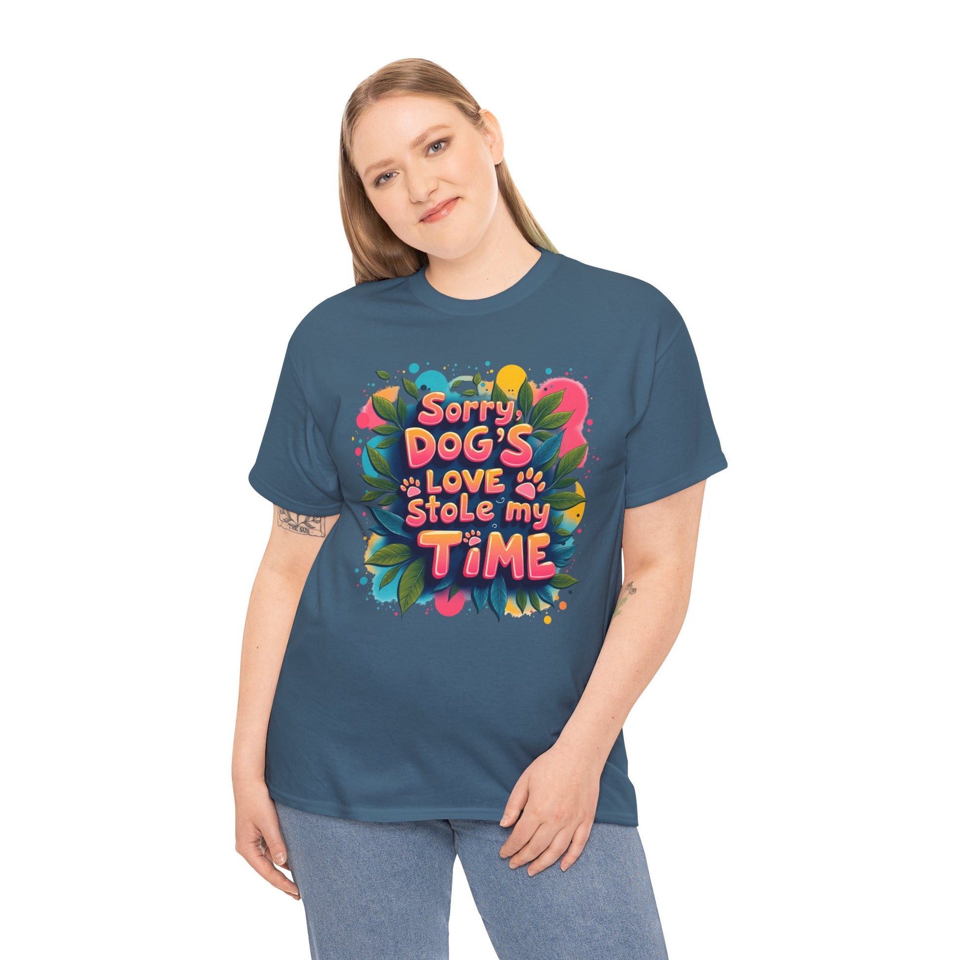 Dog Love Unisex Tee - Sorry Dog's Love Stole My Time