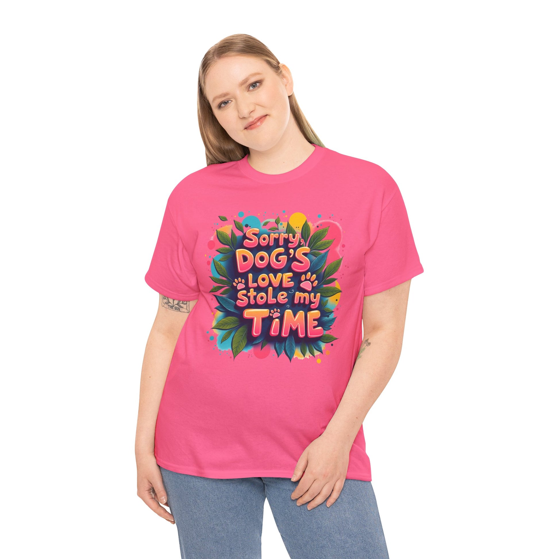 Dog Love Unisex Tee - Sorry Dog's Love Stole My Time