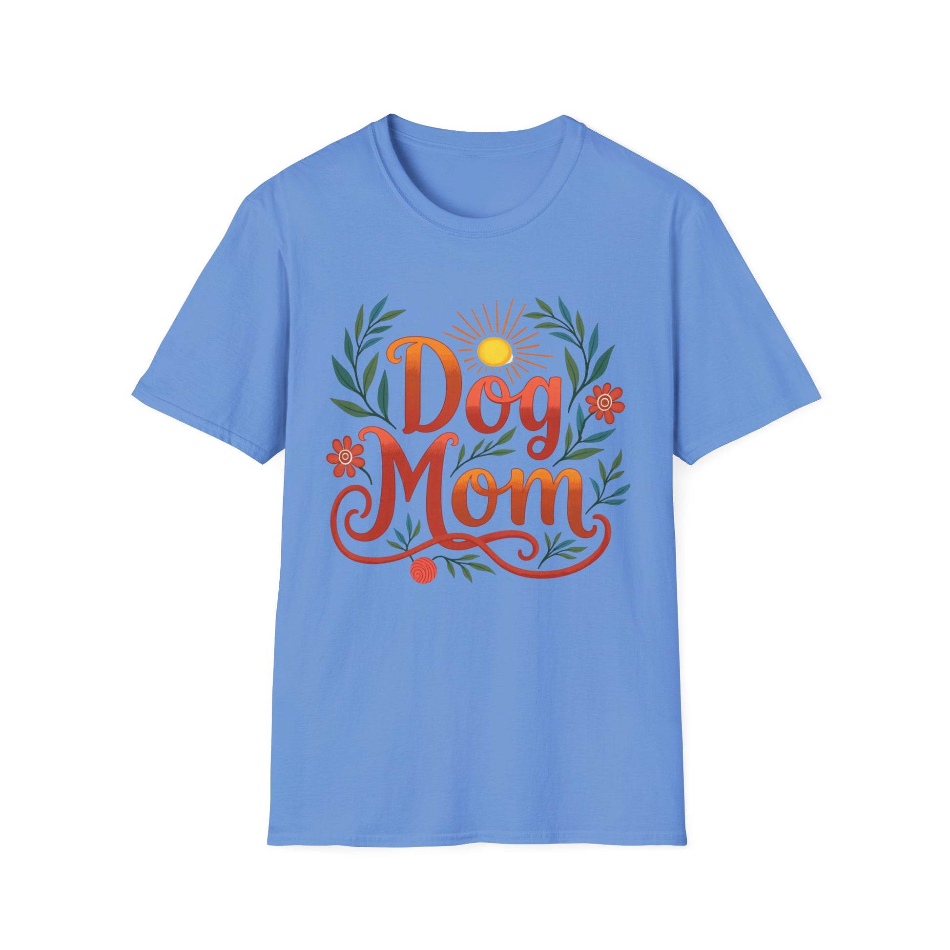 Dog Mom T-Shirt with Summer Vibe