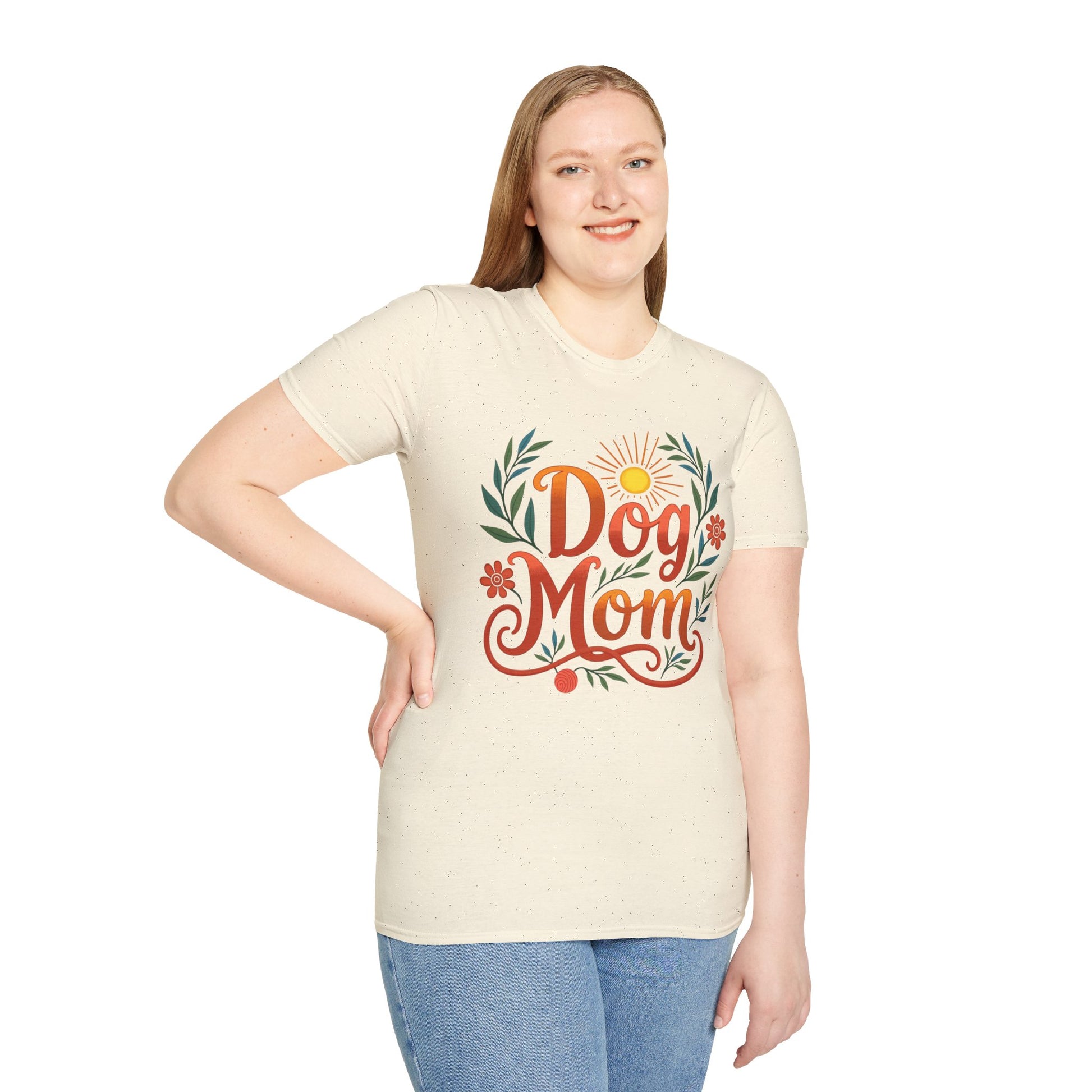 Dog Mom T-Shirt with Summer Vibe