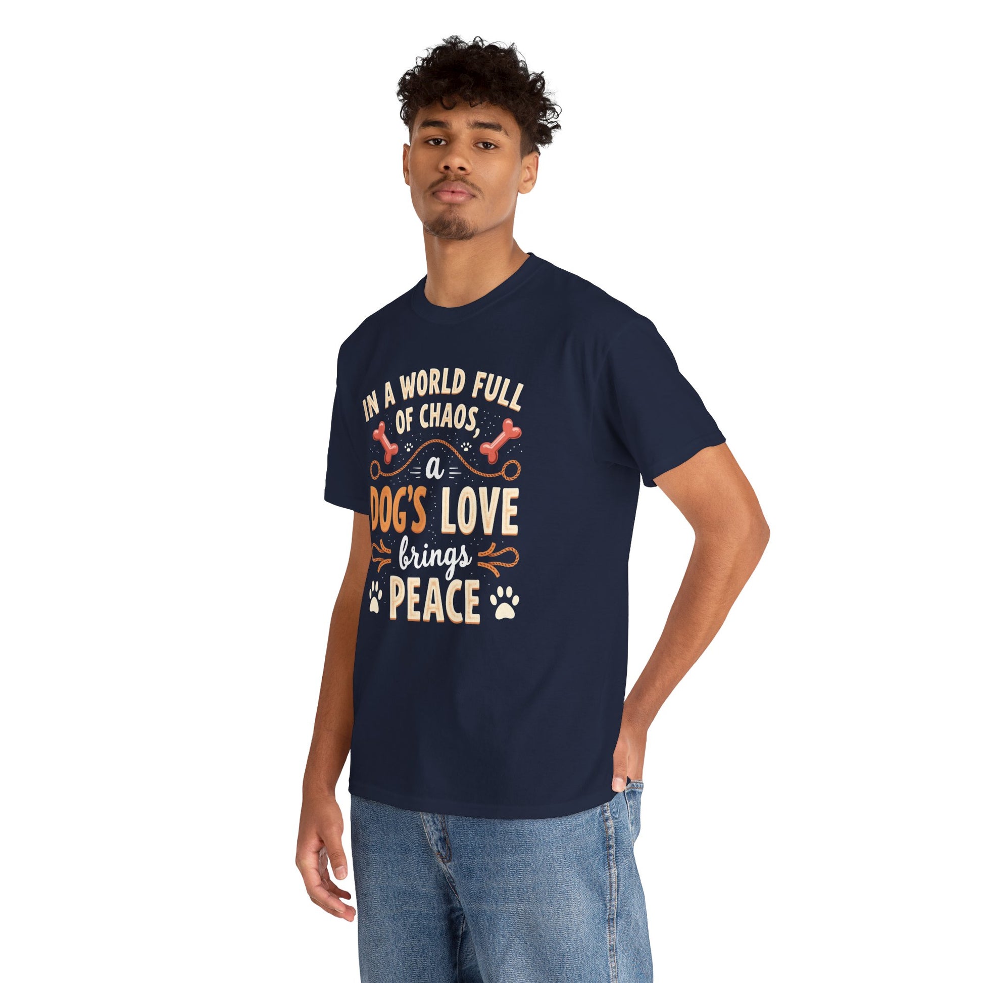 Unisex Tee - Dog's Love Brings Peace to the World