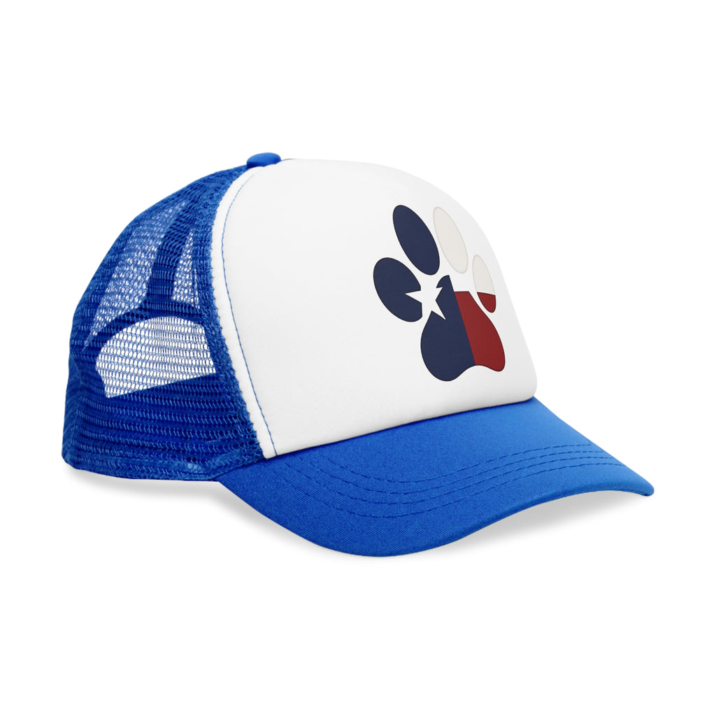 Texas Pride Mesh Cap with Paw Print Design