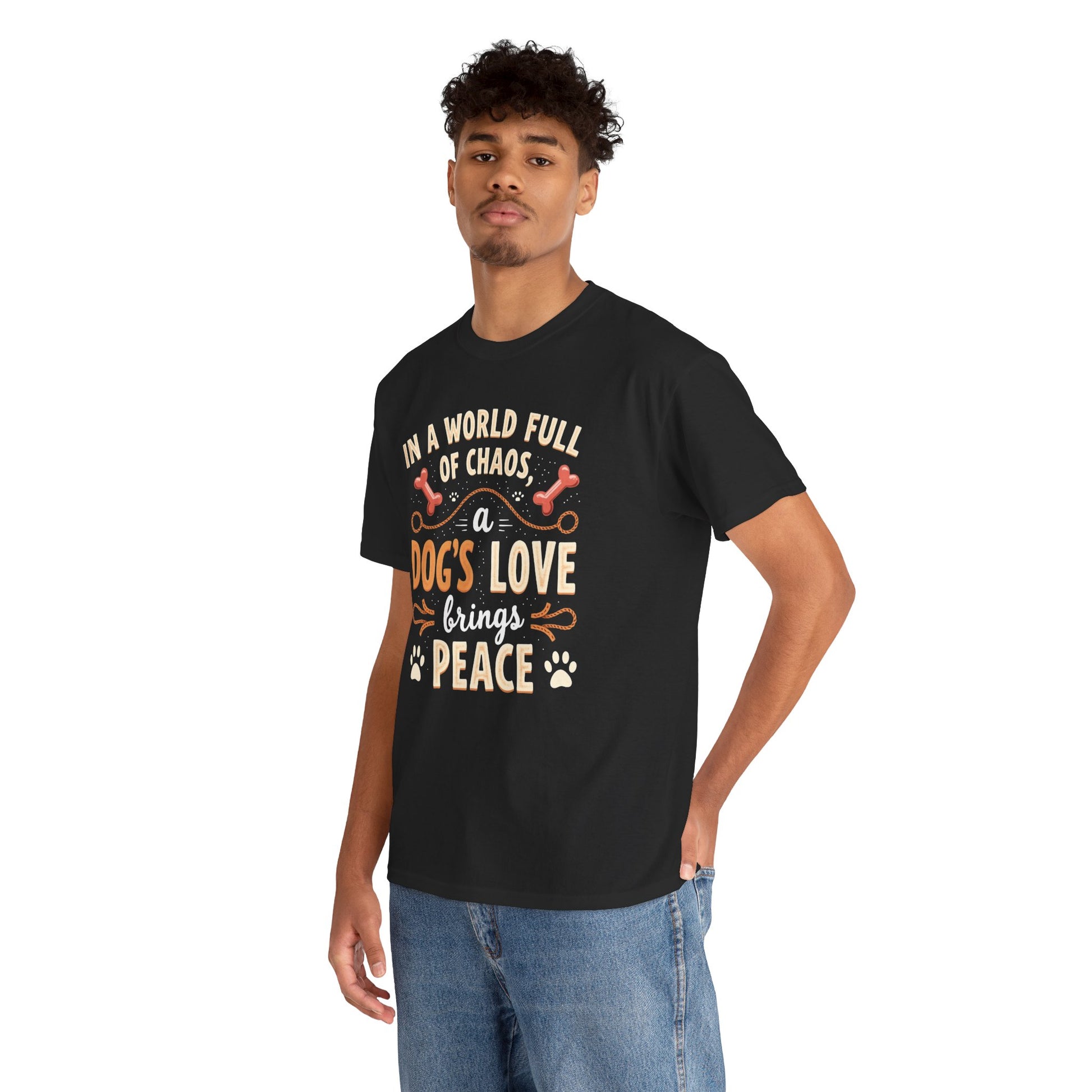 Unisex Tee - Dog's Love Brings Peace to the World