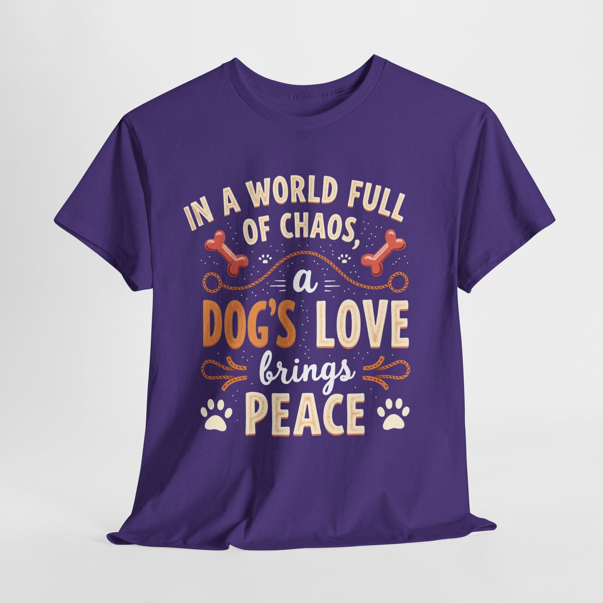 Unisex Tee - Dog's Love Brings Peace to the World