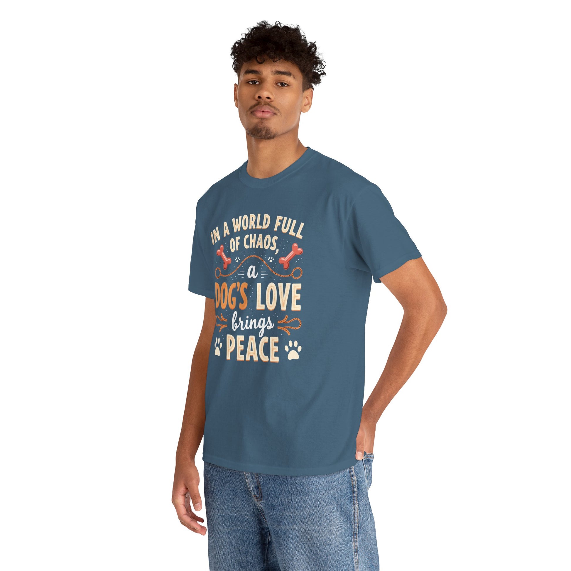 Unisex Tee - Dog's Love Brings Peace to the World