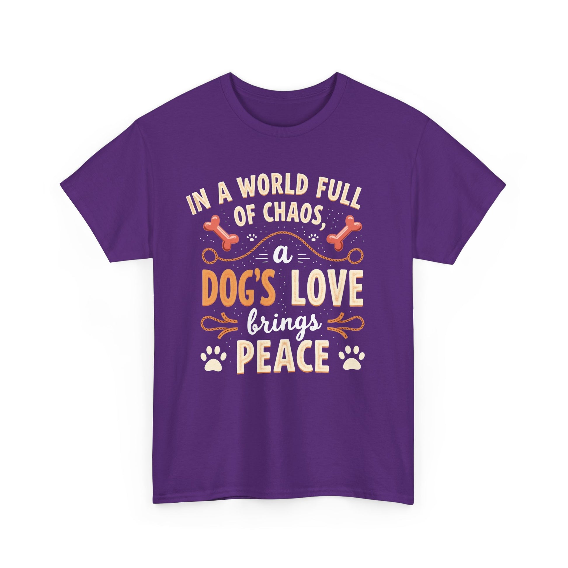 Unisex Tee - Dog's Love Brings Peace to the World