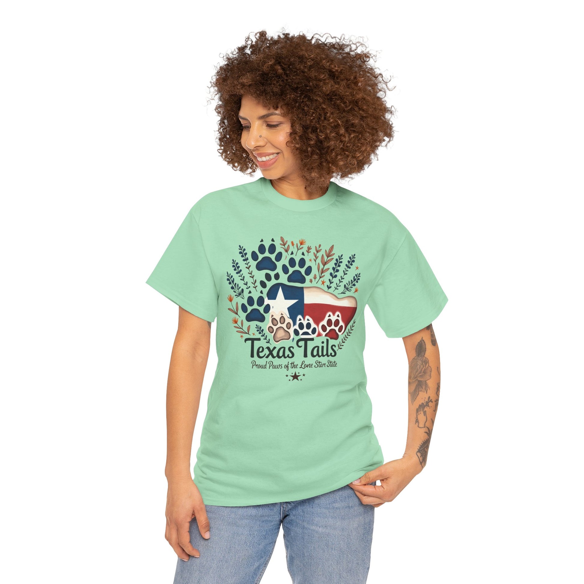Texas Tails Proud Paws Tee