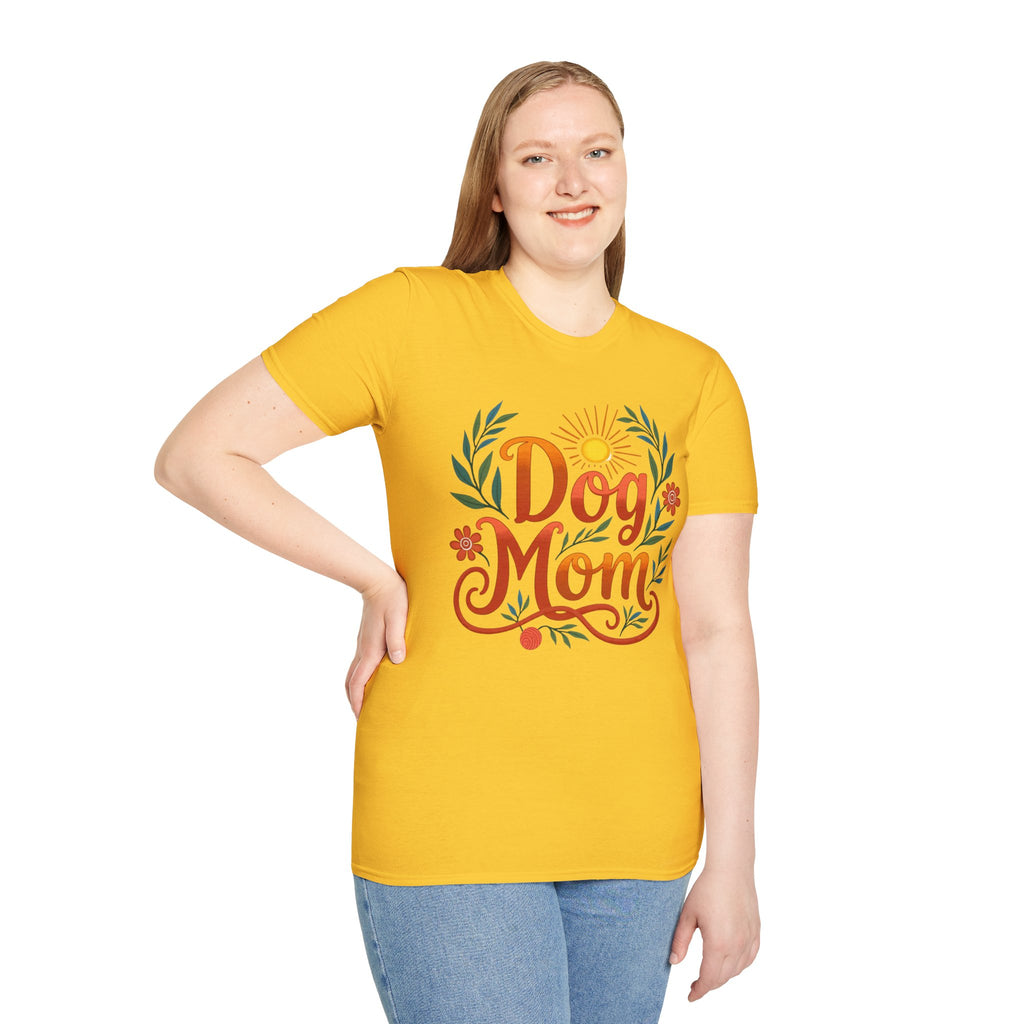 Dog Mom T-Shirt with Summer Vibe