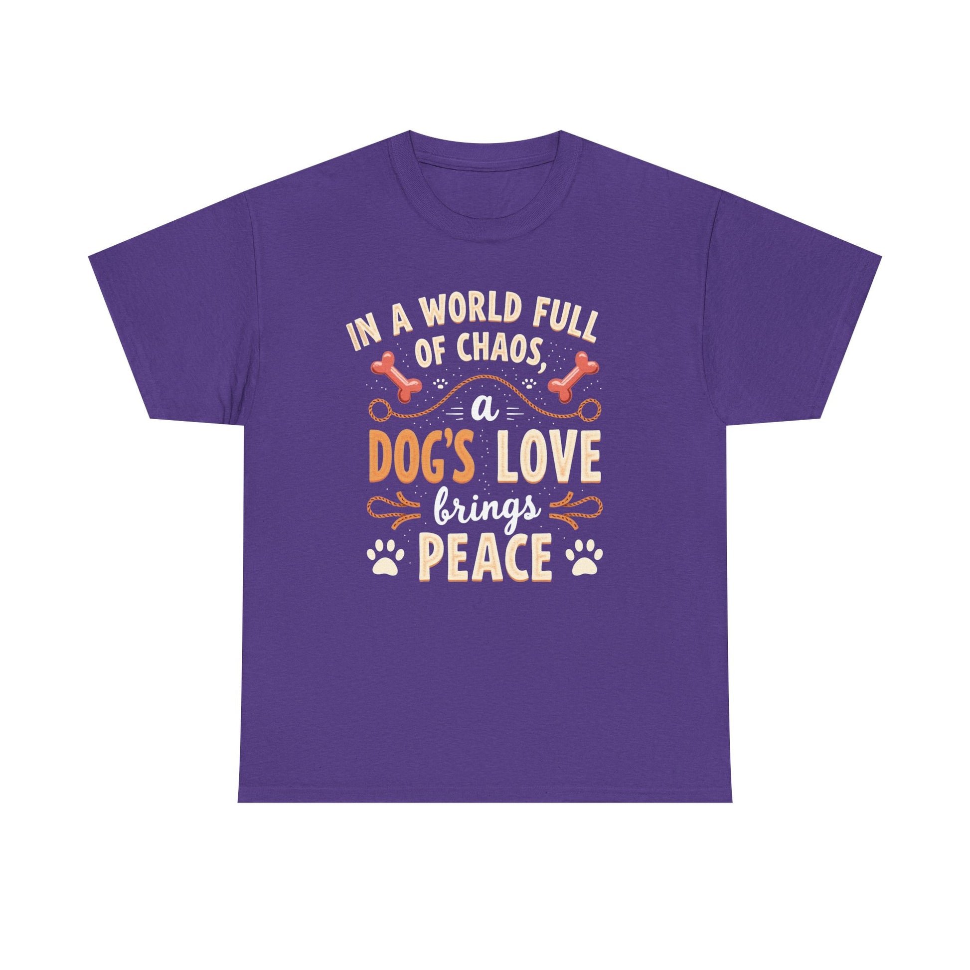 Unisex Tee - Dog's Love Brings Peace to the World